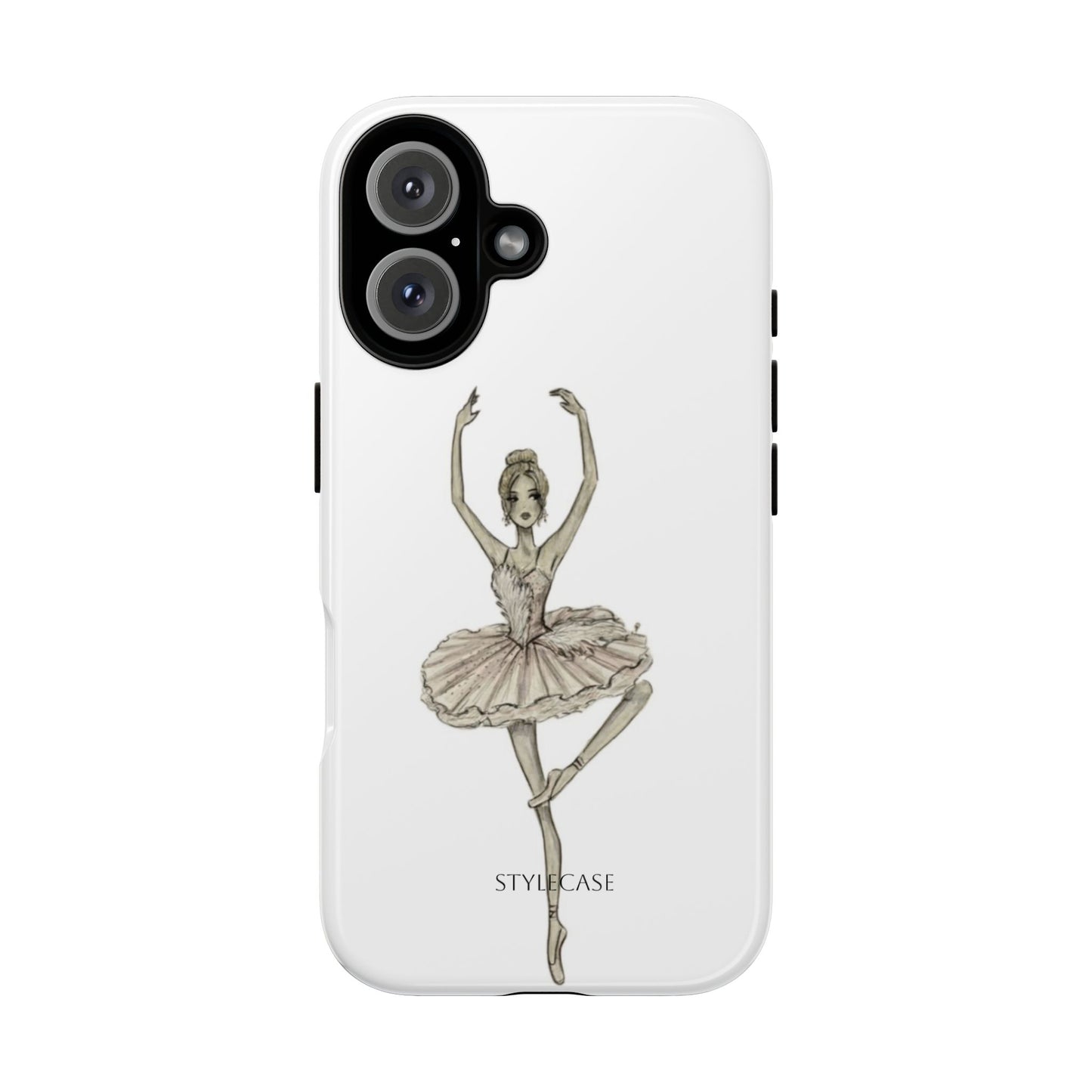 Ballerina Tough Phone Case – Elegant Vintage Dance