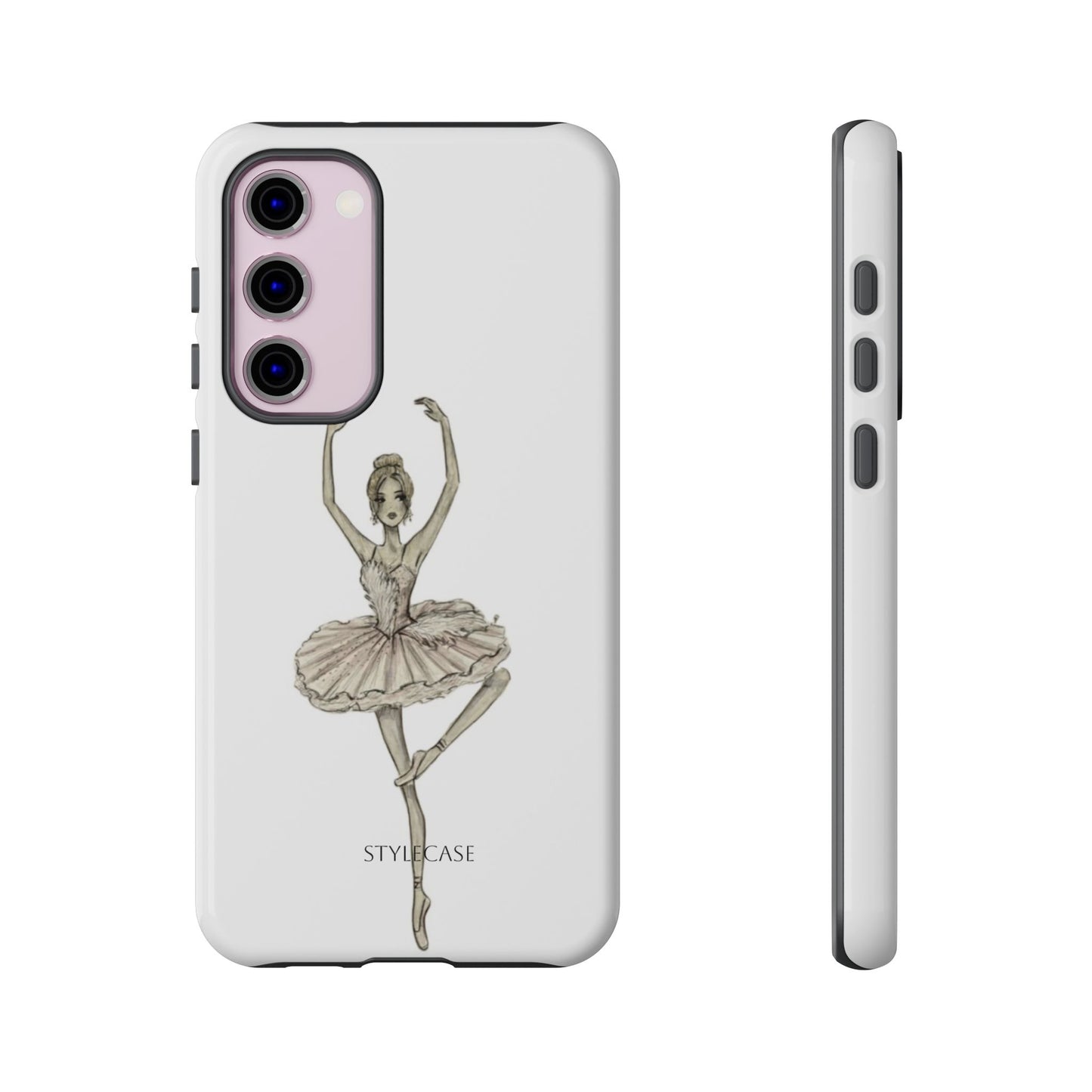 Ballerina Tough Phone Case – Elegant Vintage Dance