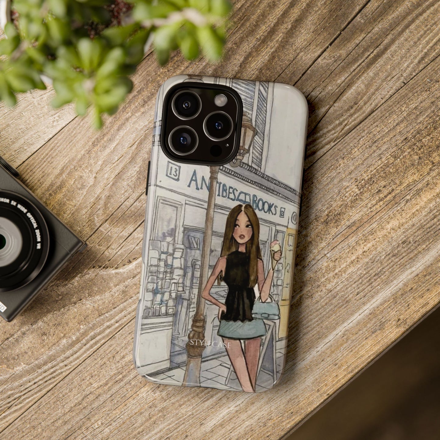 Phone Case — Chic Parisian Girl Protective Cover