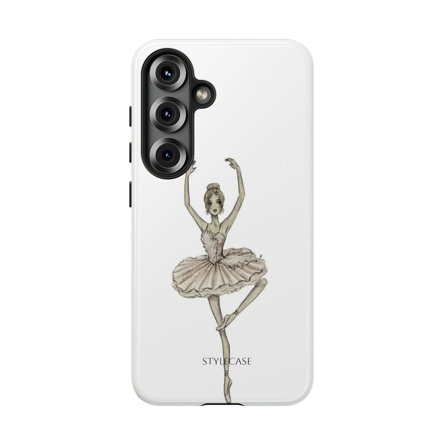 Ballerina Tough Phone Case – Elegant Vintage Dance