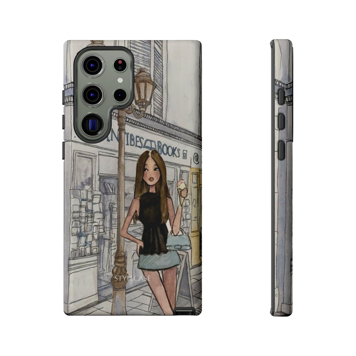 Phone Case — Chic Parisian Girl Protective Cover