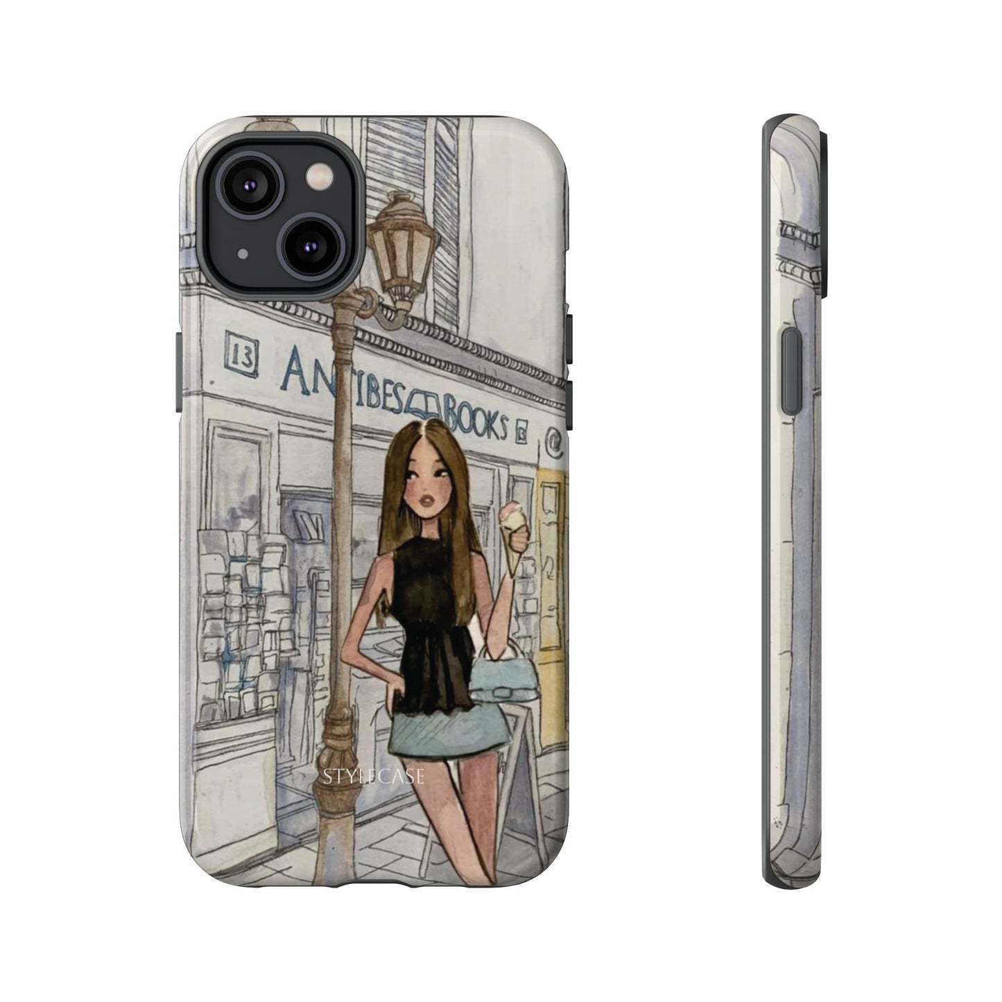Phone Case — Chic Parisian Girl Protective Cover