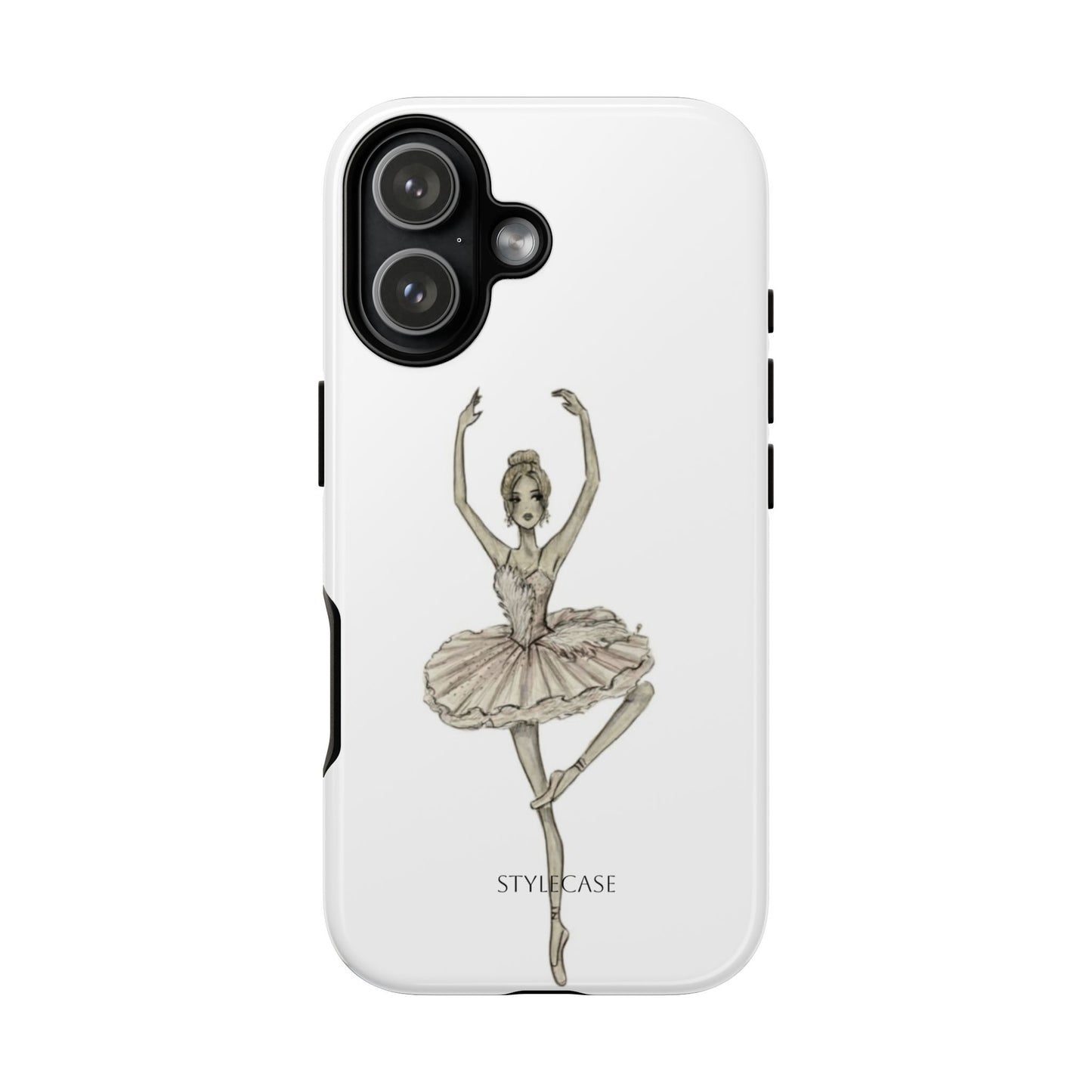 Ballerina Tough Phone Case – Elegant Vintage Dance
