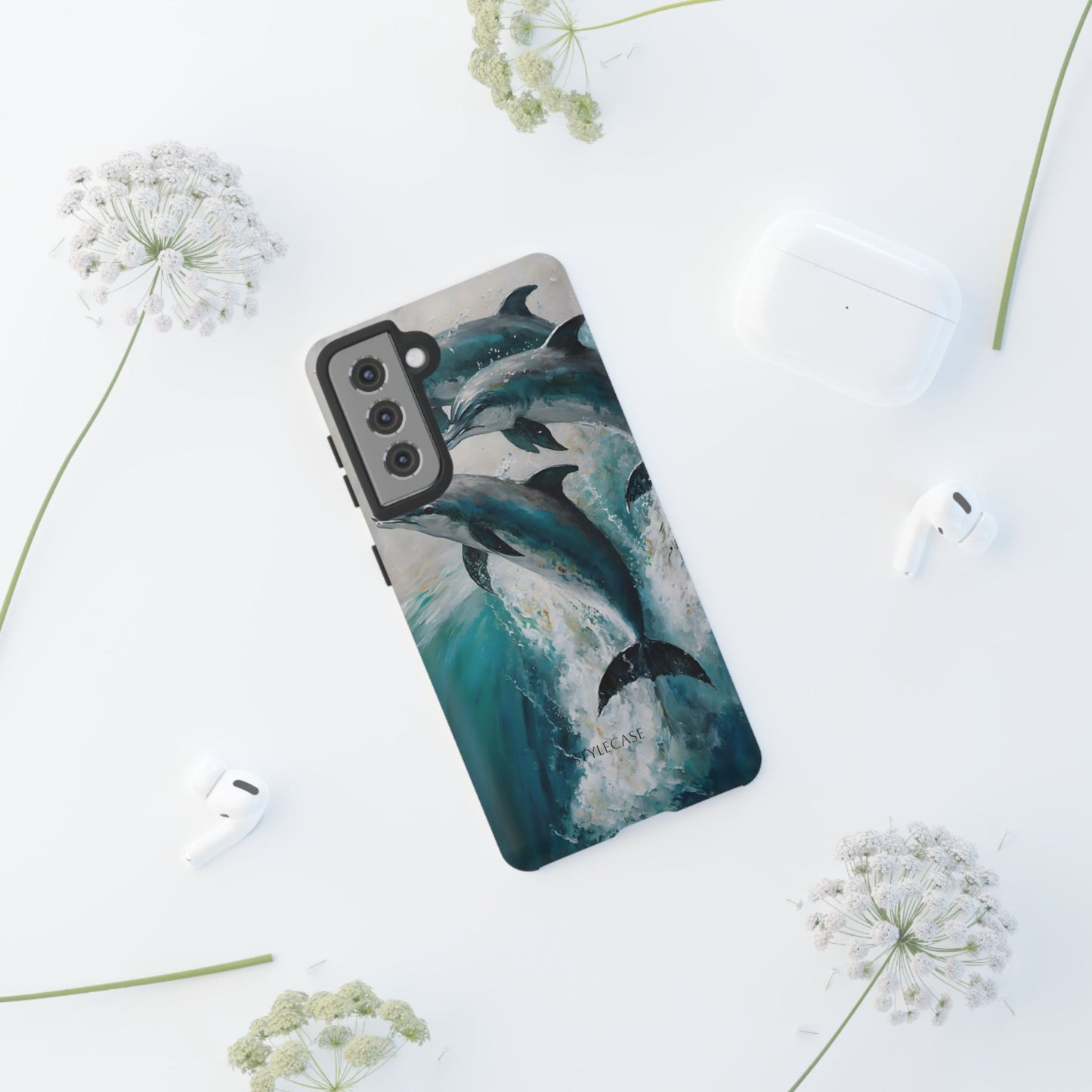 Dolphin Phone Case — Protective Ocean Art iPhone And Samsung Case