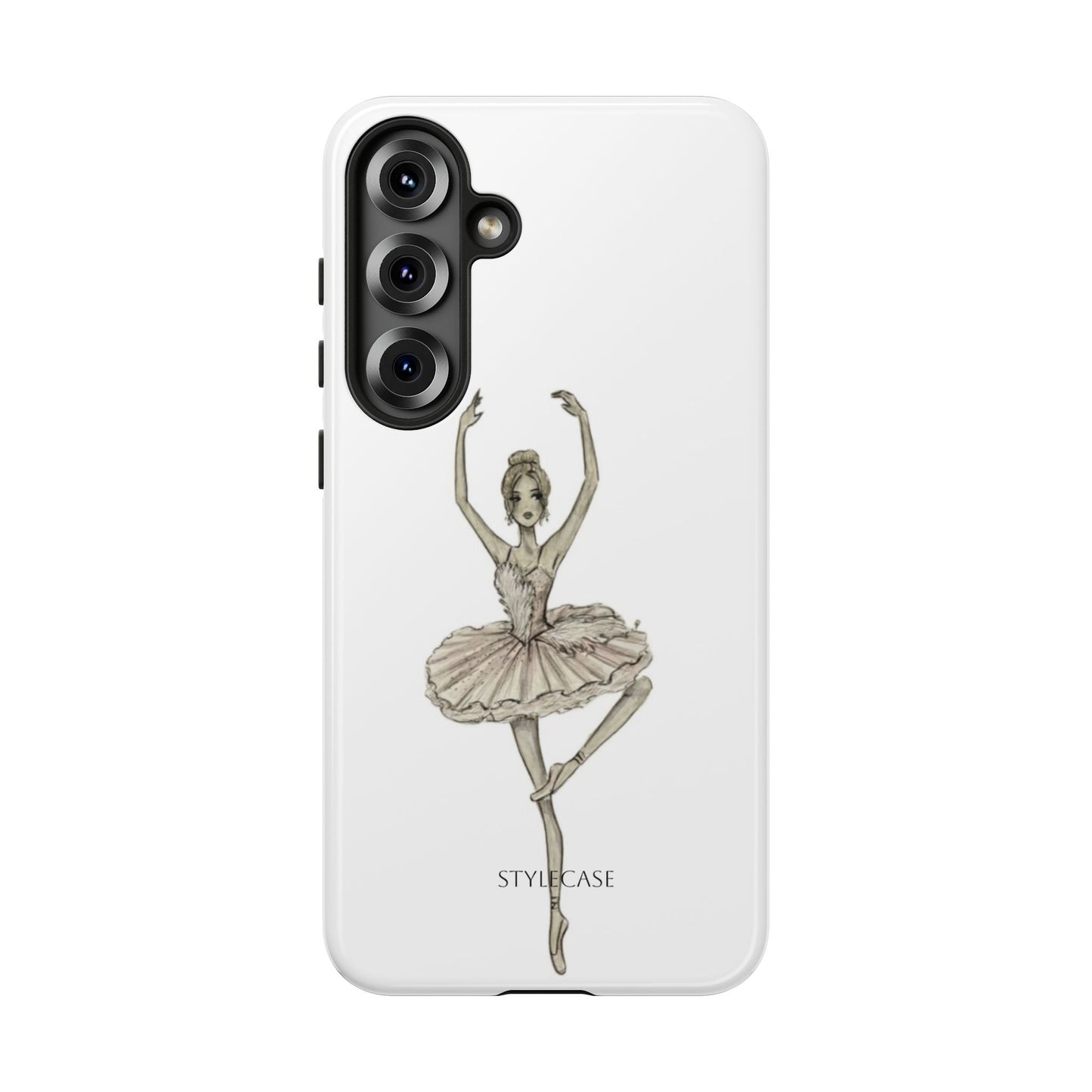 Ballerina Tough Phone Case – Elegant Vintage Dance