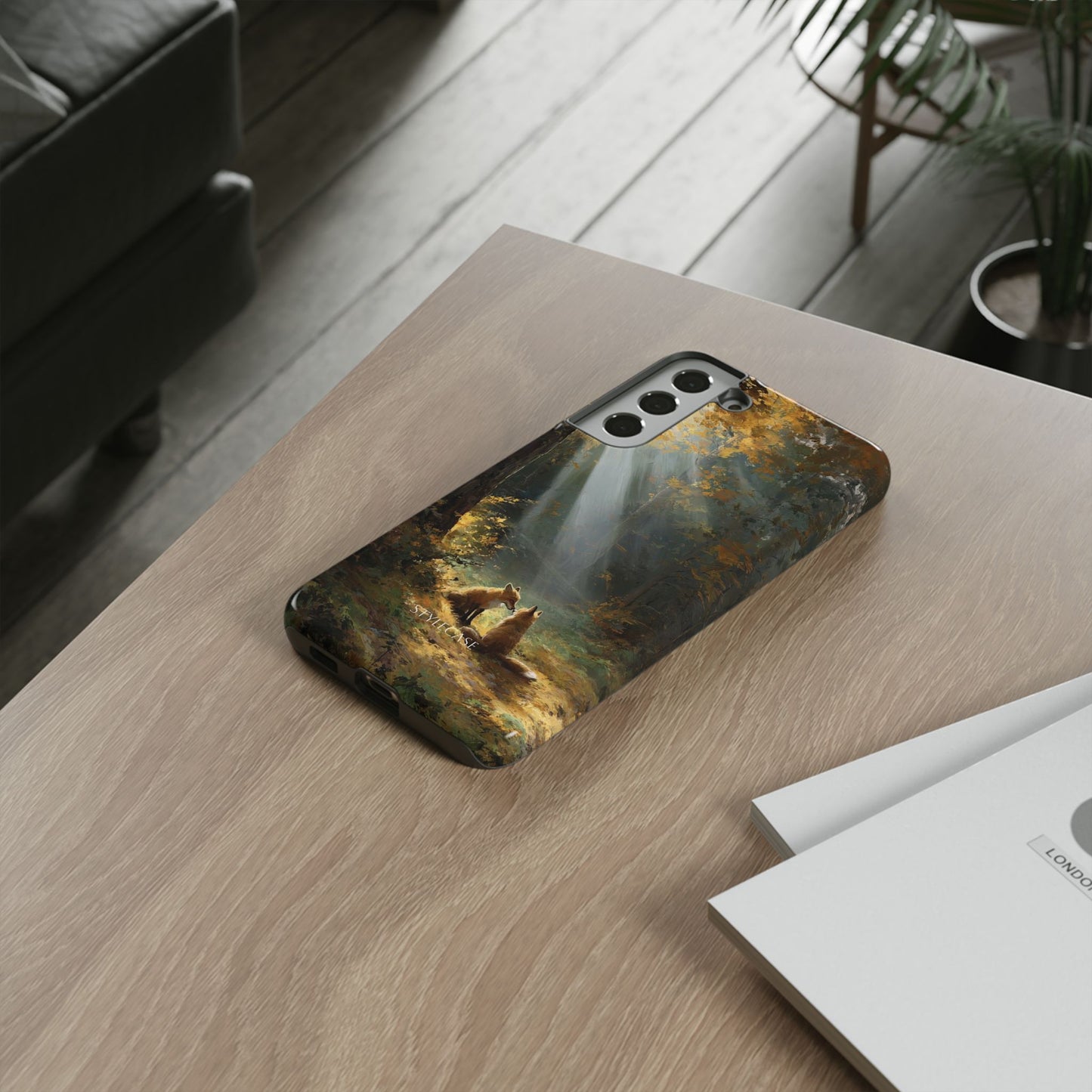Foxes Sunbeam Forest Phone Case — Premium Protective Cover