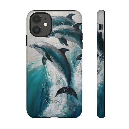Dolphin Phone Case — Protective Ocean Art iPhone And Samsung Case