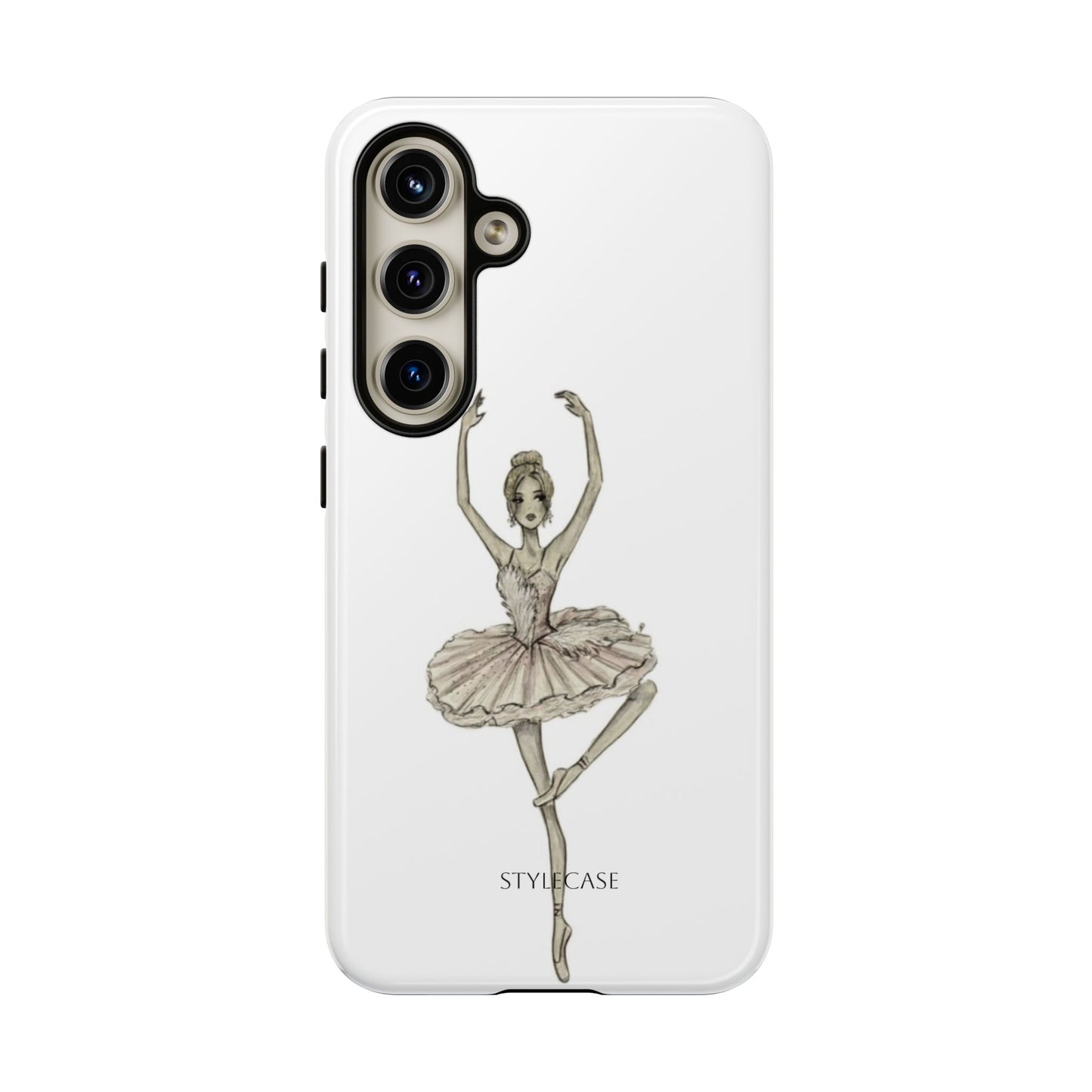Ballerina Tough Phone Case – Elegant Vintage Dance