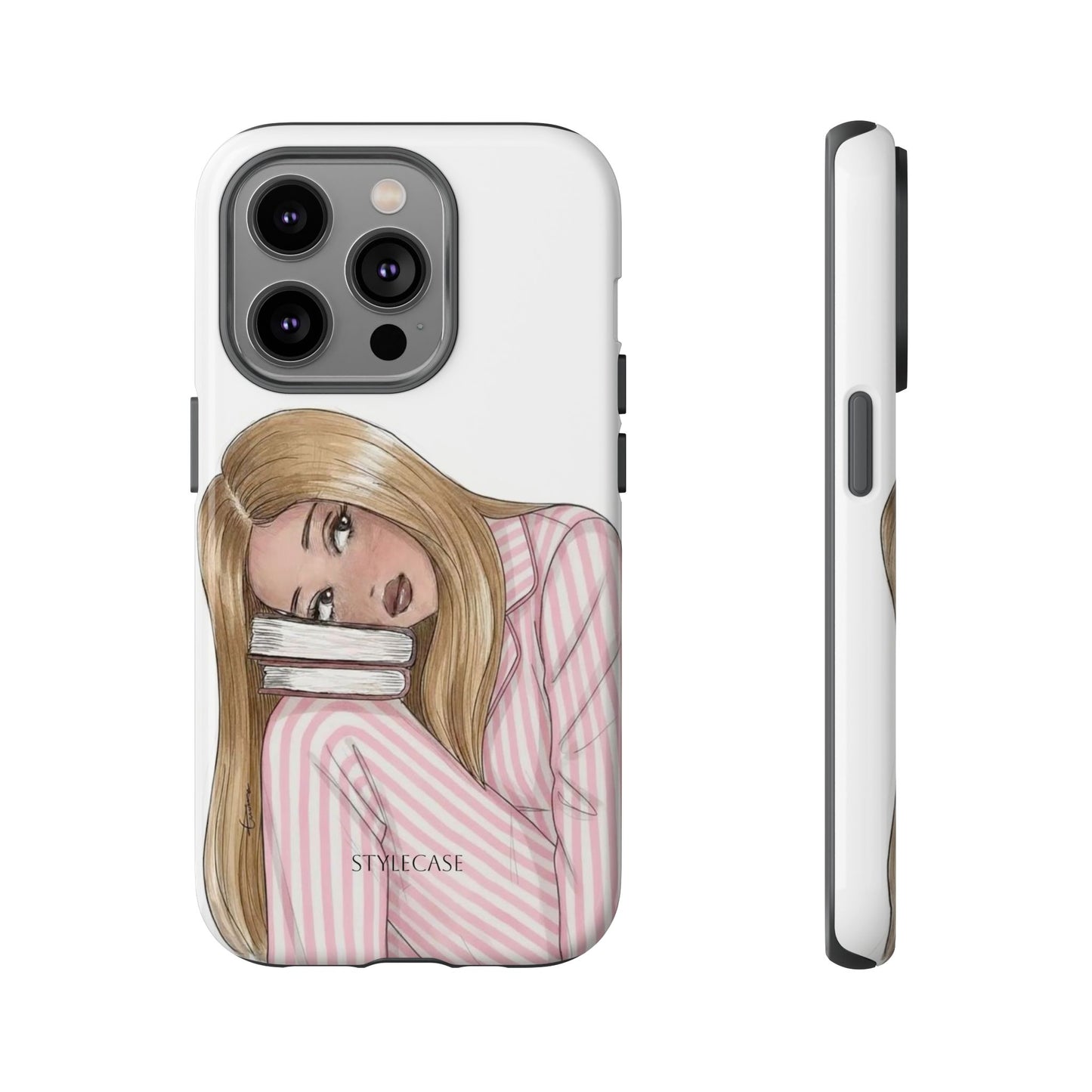 Blonde Girl Phone Case - Books Lover Samsung & Iphone Case