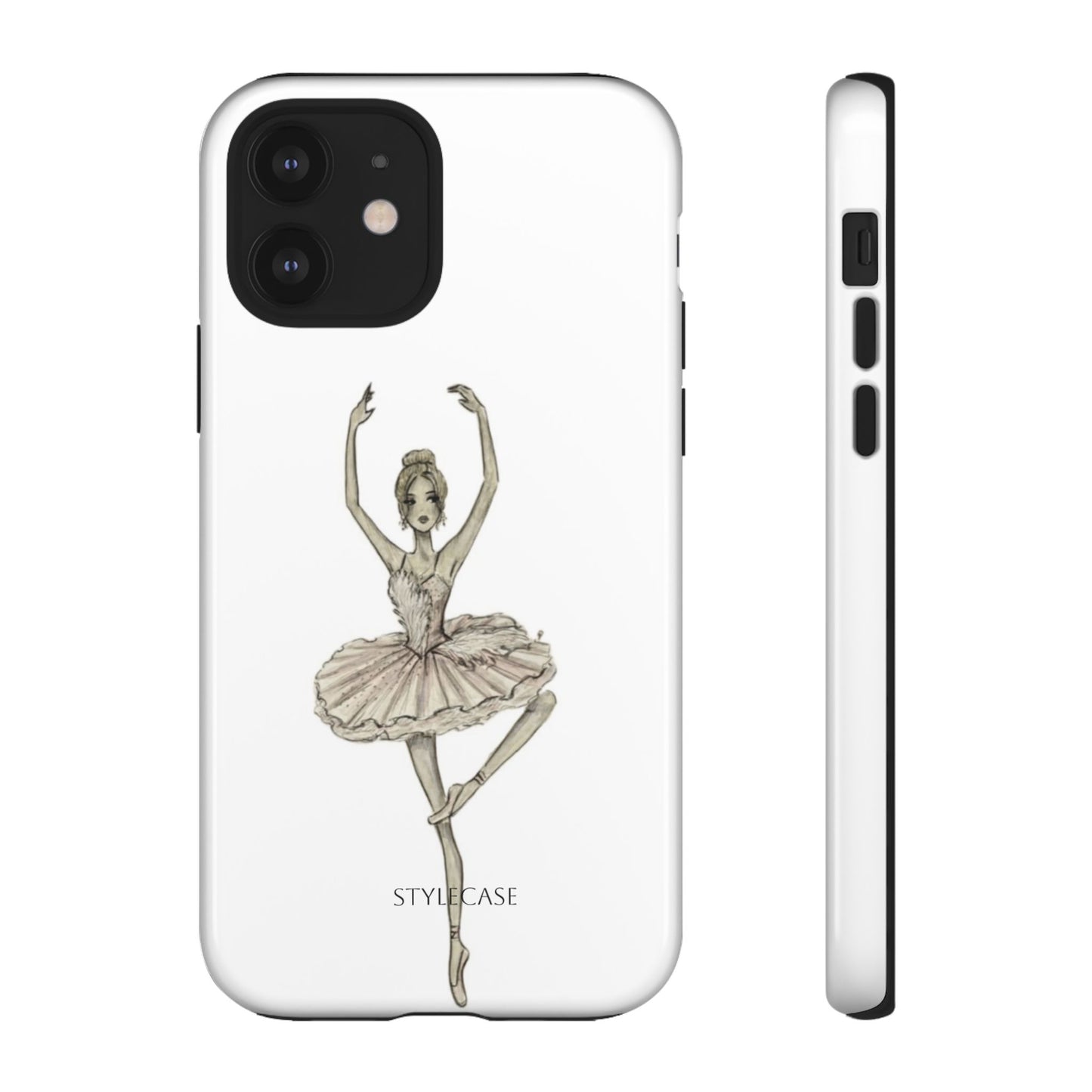 Ballerina Tough Phone Case – Elegant Vintage Dance