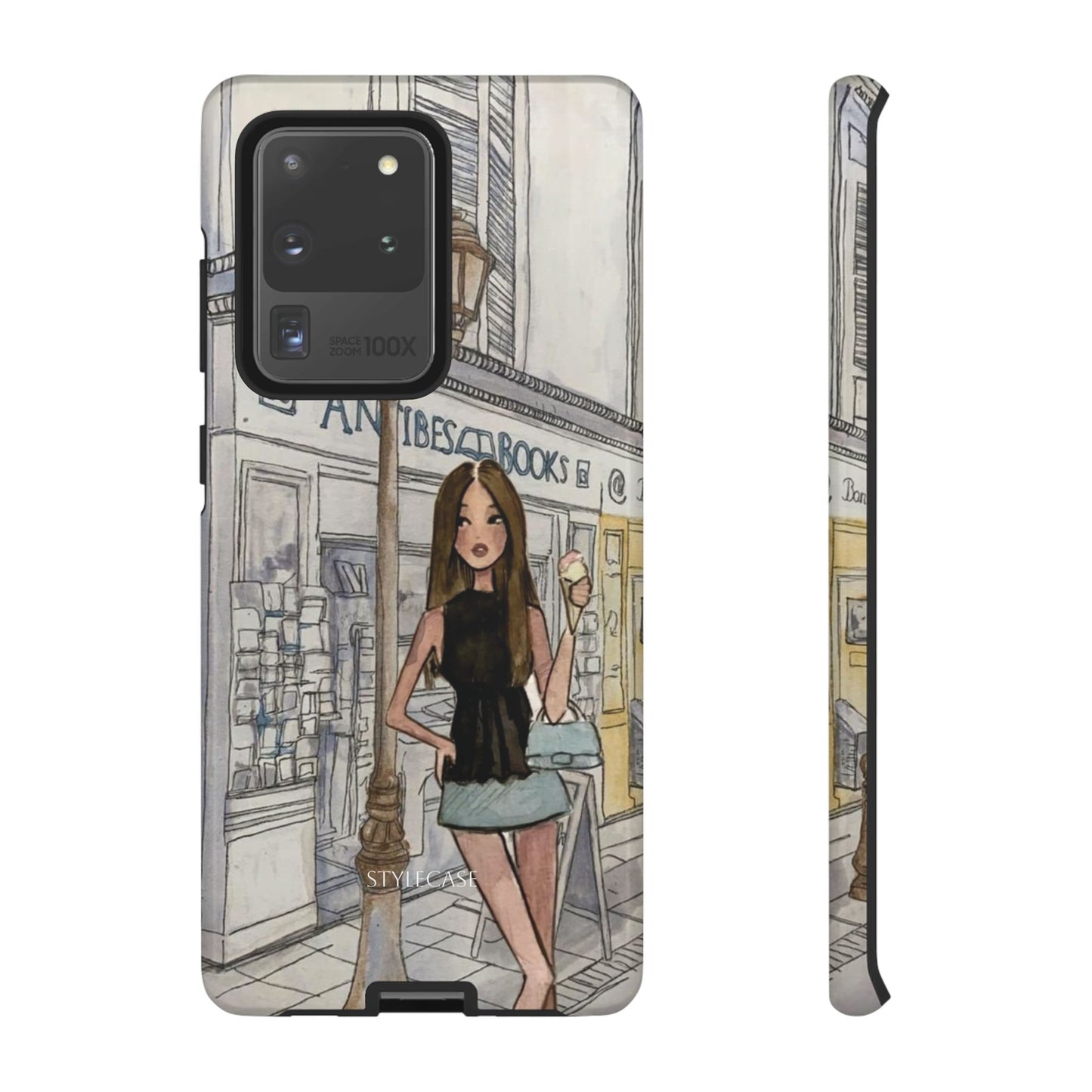Phone Case — Chic Parisian Girl Protective Cover