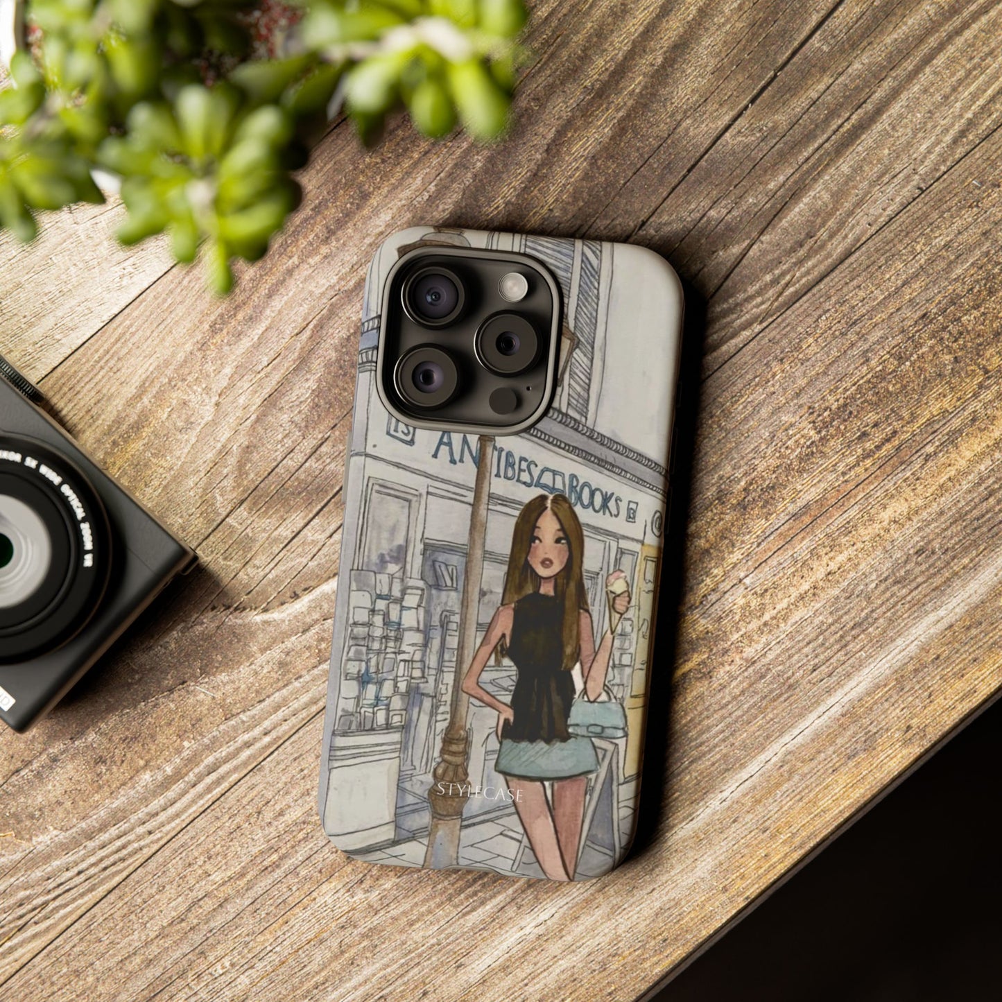 Phone Case — Chic Parisian Girl Protective Cover