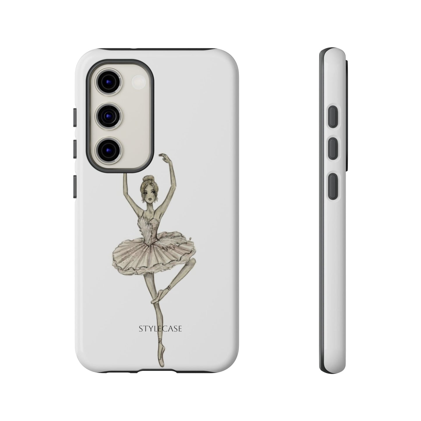 Ballerina Tough Phone Case – Elegant Vintage Dance