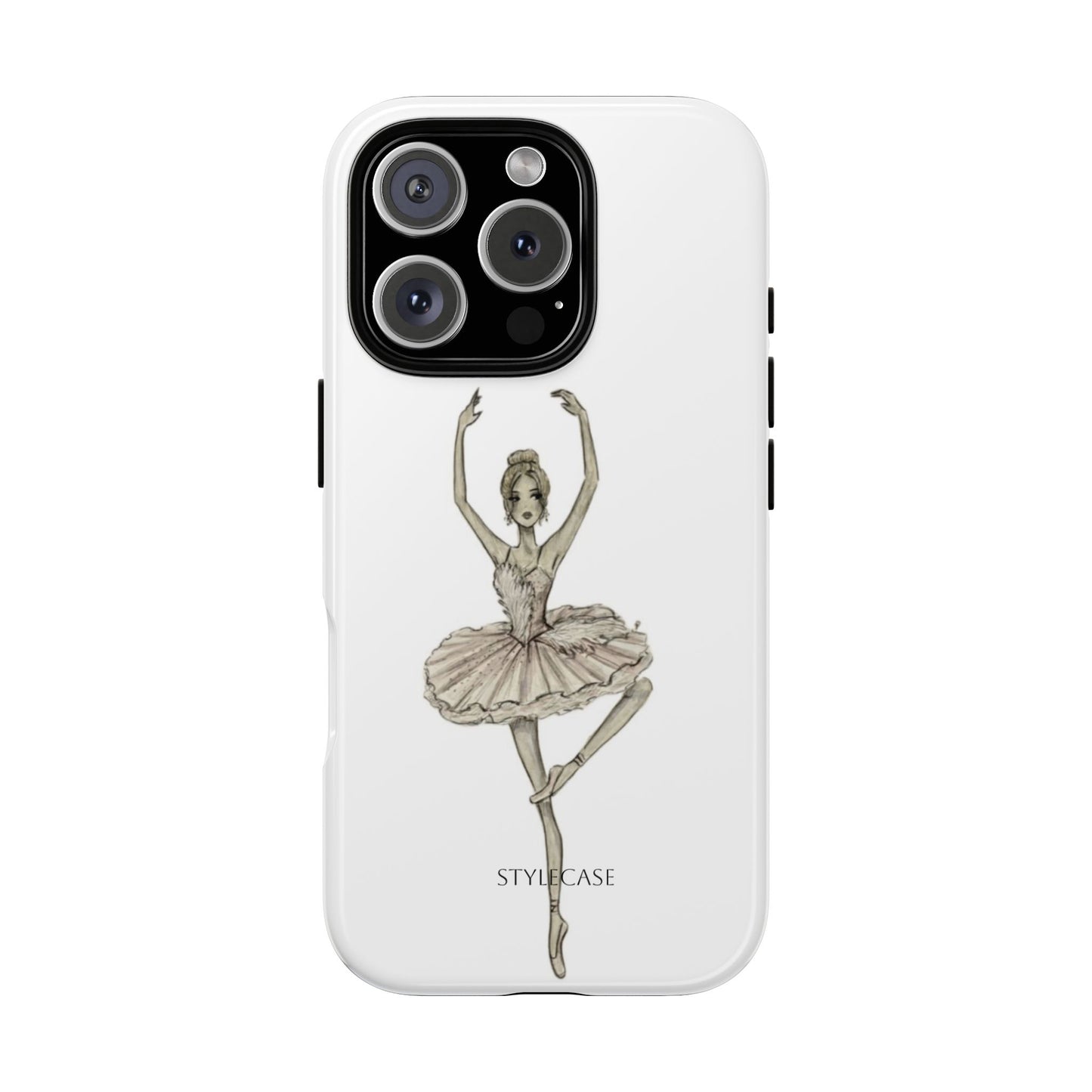 Ballerina Tough Phone Case – Elegant Vintage Dance