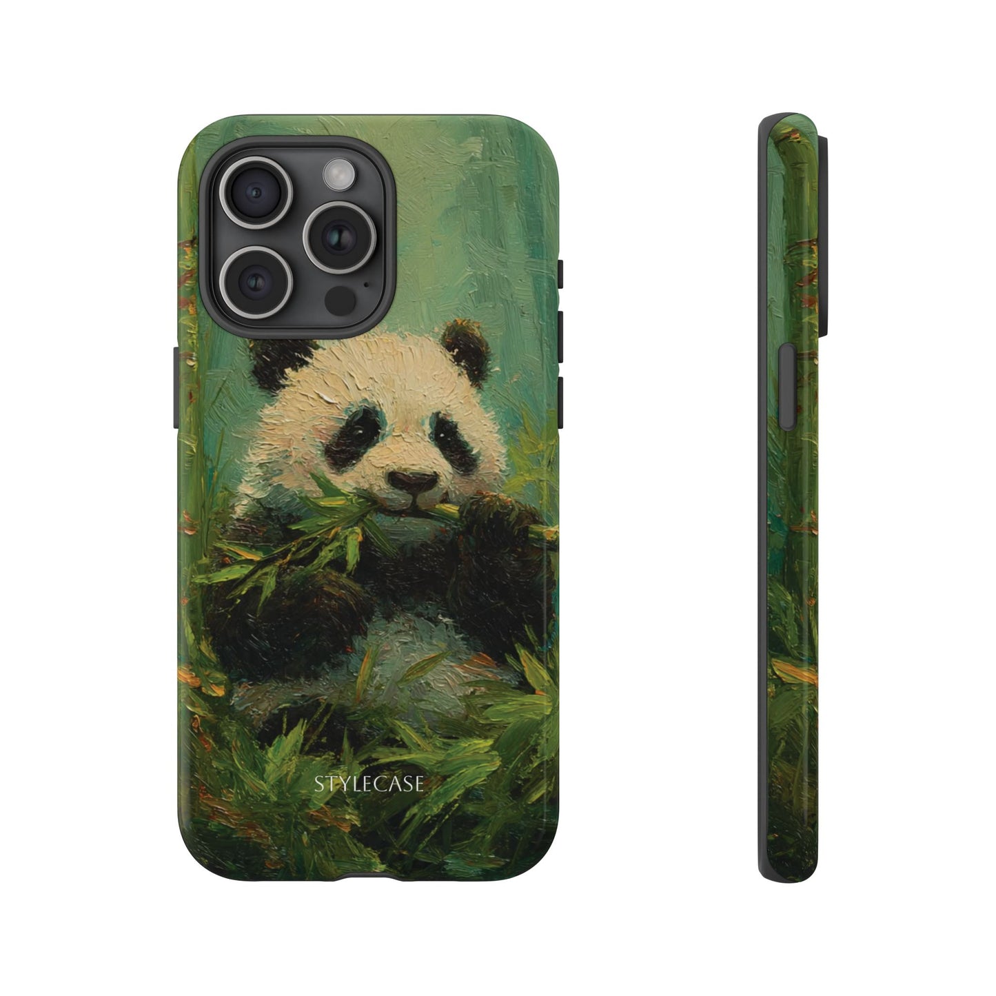 Panda Bamboo Phone Case – Cute Vintage-Style Protective Phone Cover