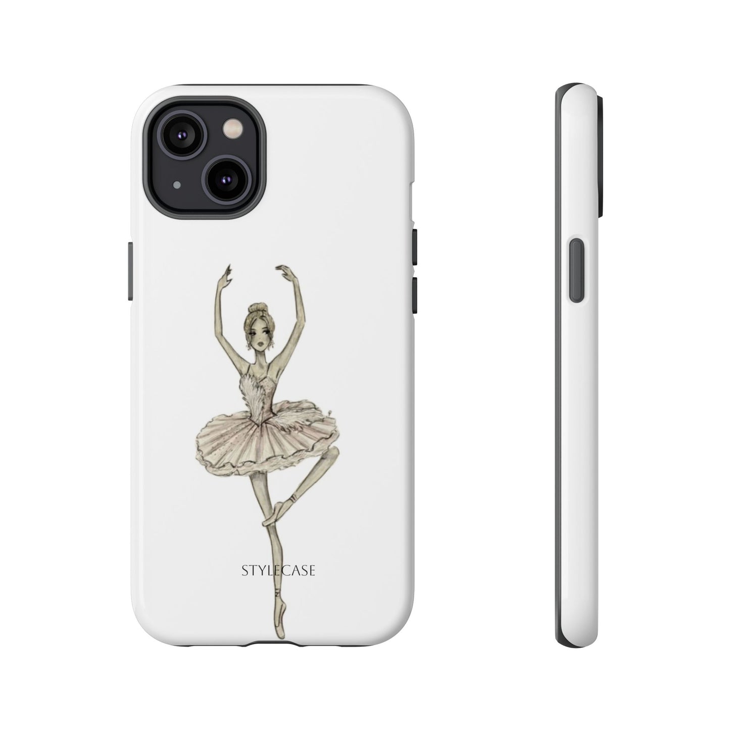 Ballerina Tough Phone Case – Elegant Vintage Dance