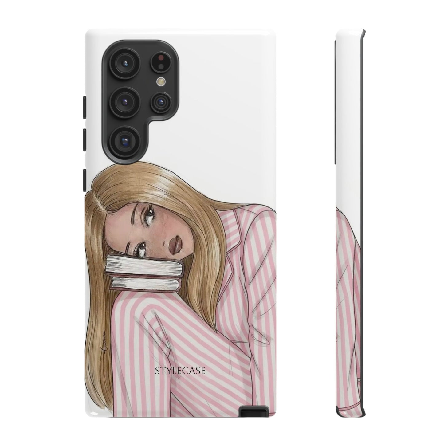 Blonde Girl Phone Case - Books Lover Samsung & Iphone Case