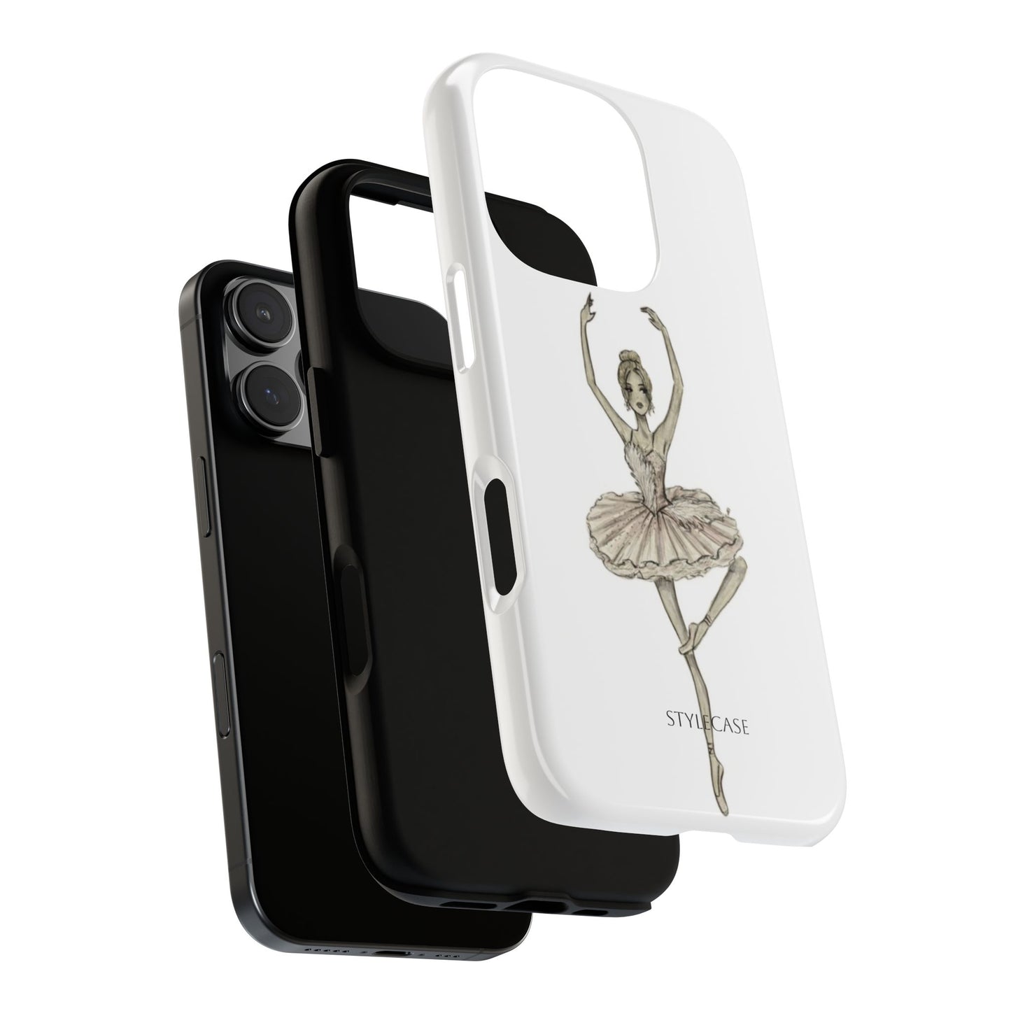 Ballerina Tough Phone Case – Elegant Vintage Dance