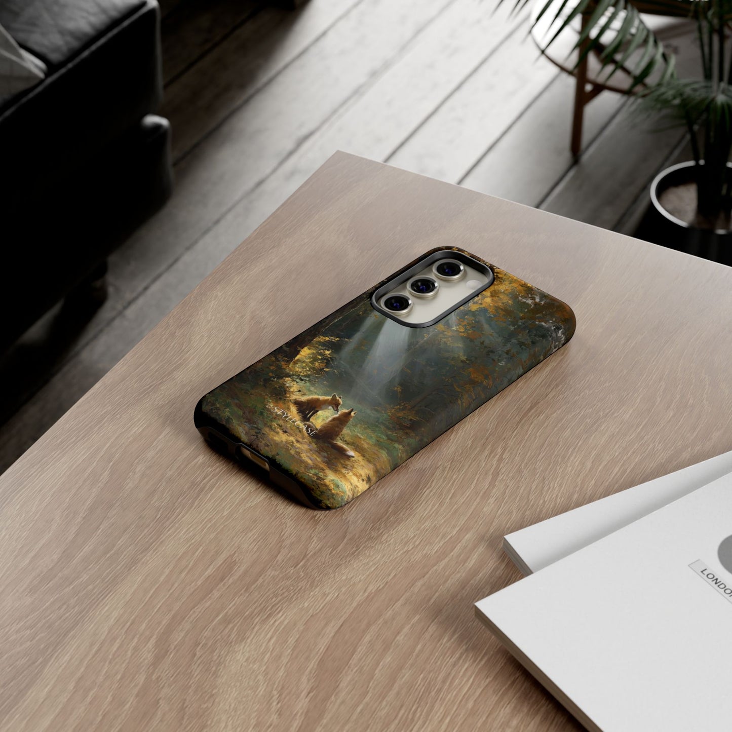 Foxes Sunbeam Forest Phone Case — Premium Protective Cover