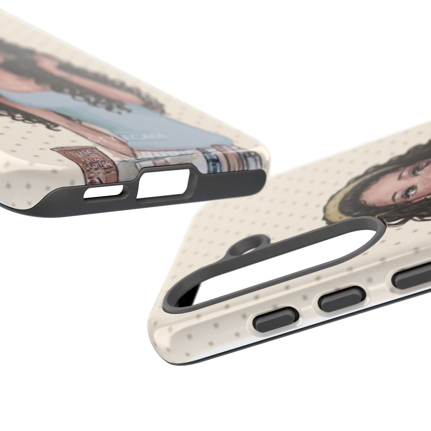 Cute Curly Girl Phone Case — Protective Samsung & Iphone Cover