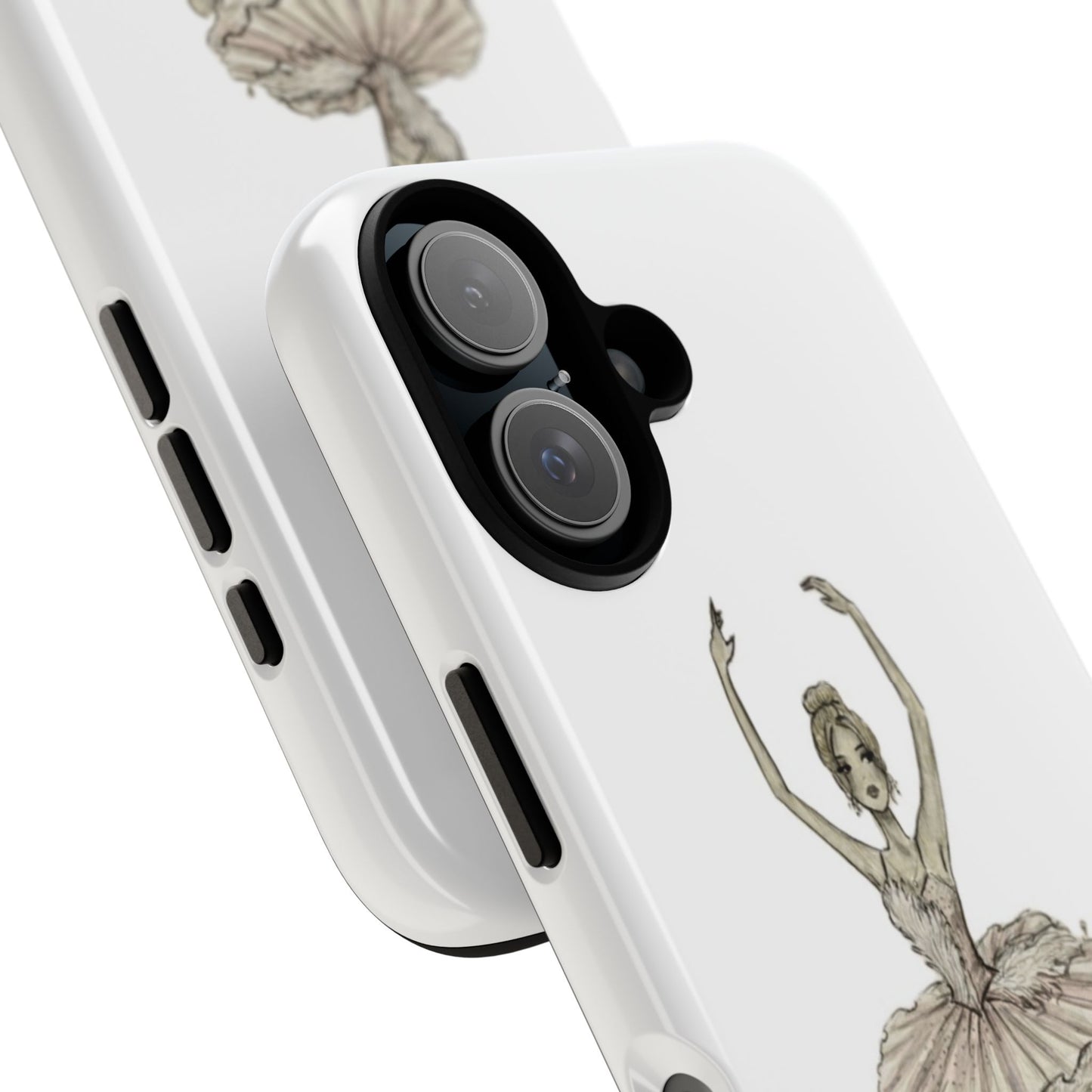 Ballerina Tough Phone Case – Elegant Vintage Dance