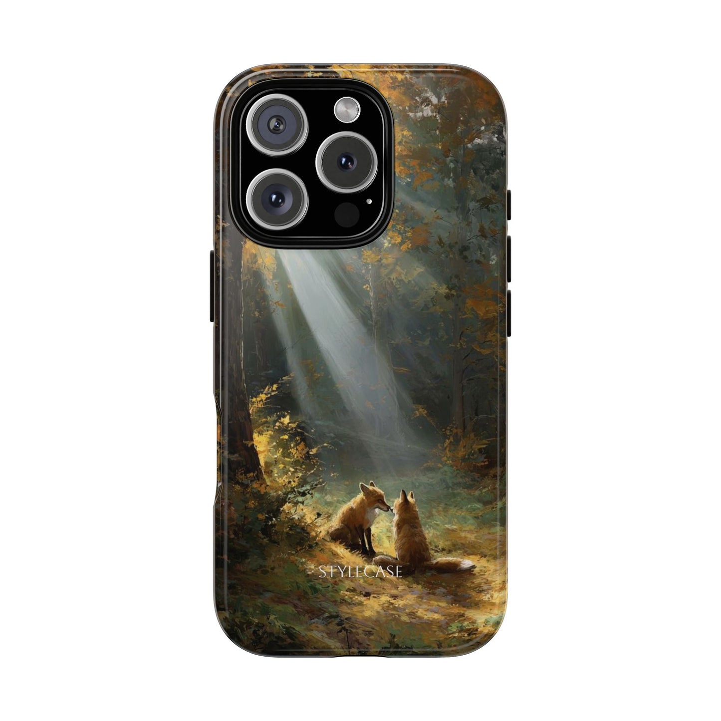 Foxes Sunbeam Forest Phone Case — Premium Protective Cover