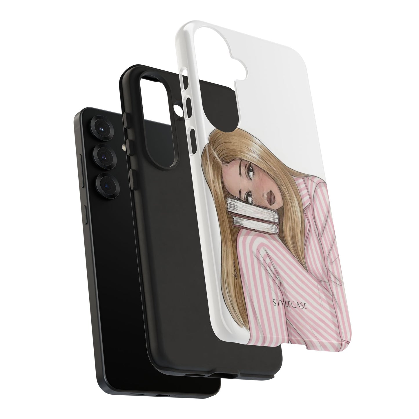 Blonde Girl Phone Case - Books Lover Samsung & Iphone Case
