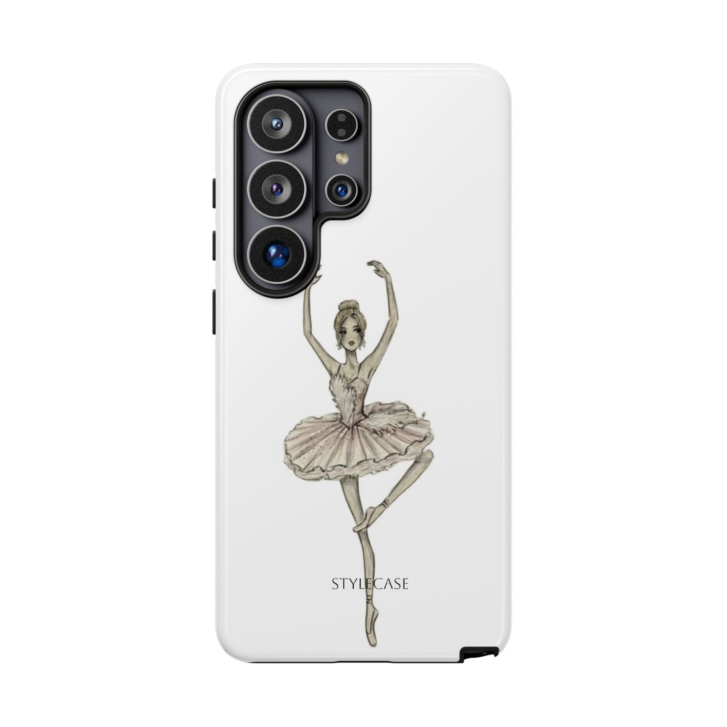 Ballerina Tough Phone Case – Elegant Vintage Dance