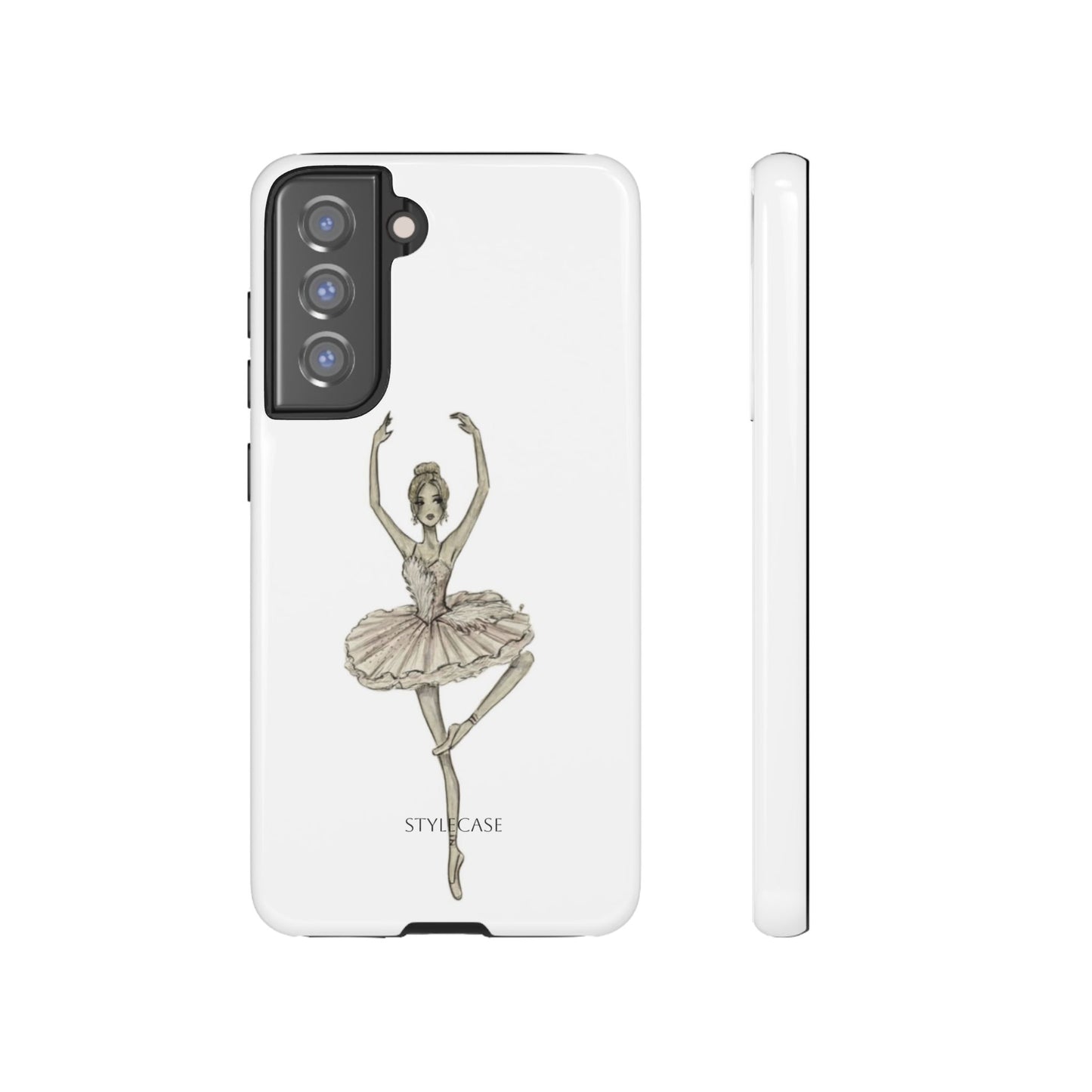 Ballerina Tough Phone Case – Elegant Vintage Dance