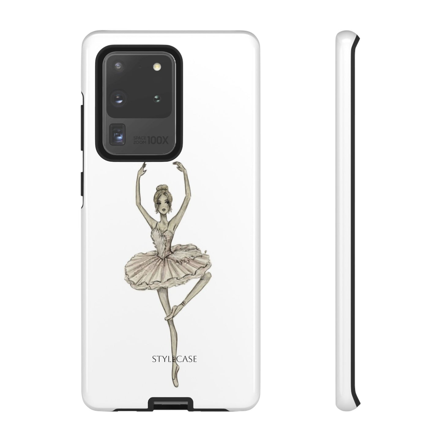Ballerina Tough Phone Case – Elegant Vintage Dance