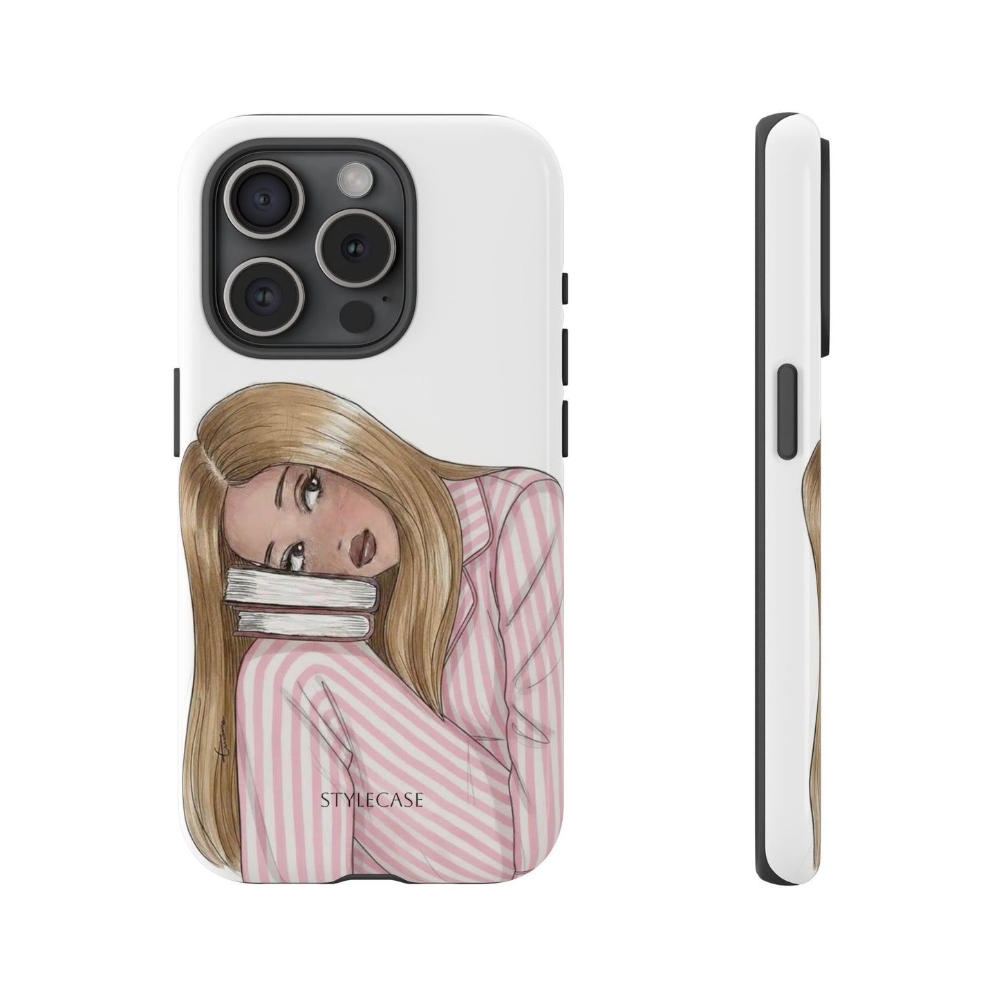 Blonde Girl Phone Case - Books Lover Samsung & Iphone Case