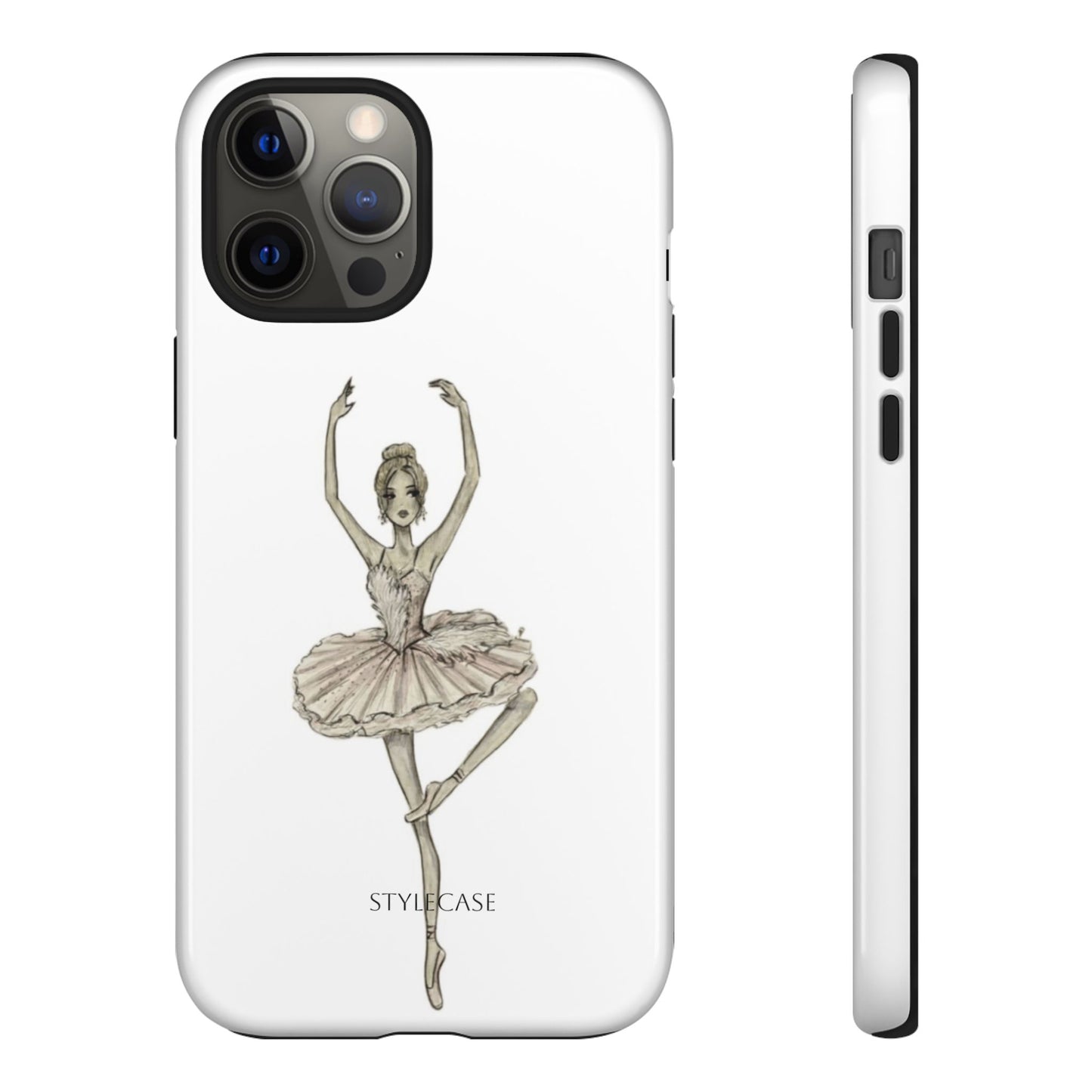 Ballerina Tough Phone Case – Elegant Vintage Dance