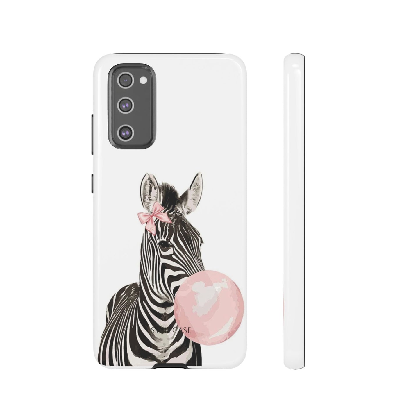 Zebra Bubblegum Phone Case — Cute Animal Samsung and Iphone Cover