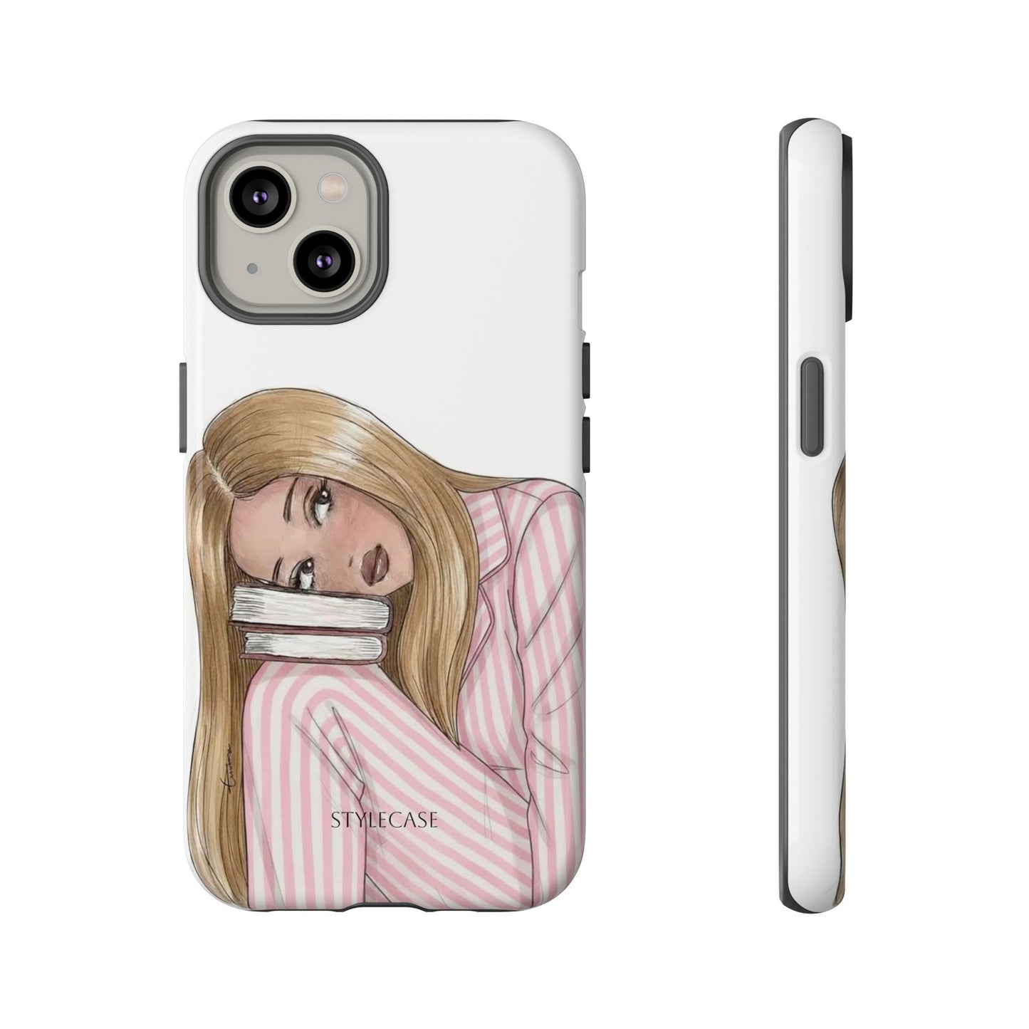 Blonde Girl Phone Case - Books Lover Samsung & Iphone Case