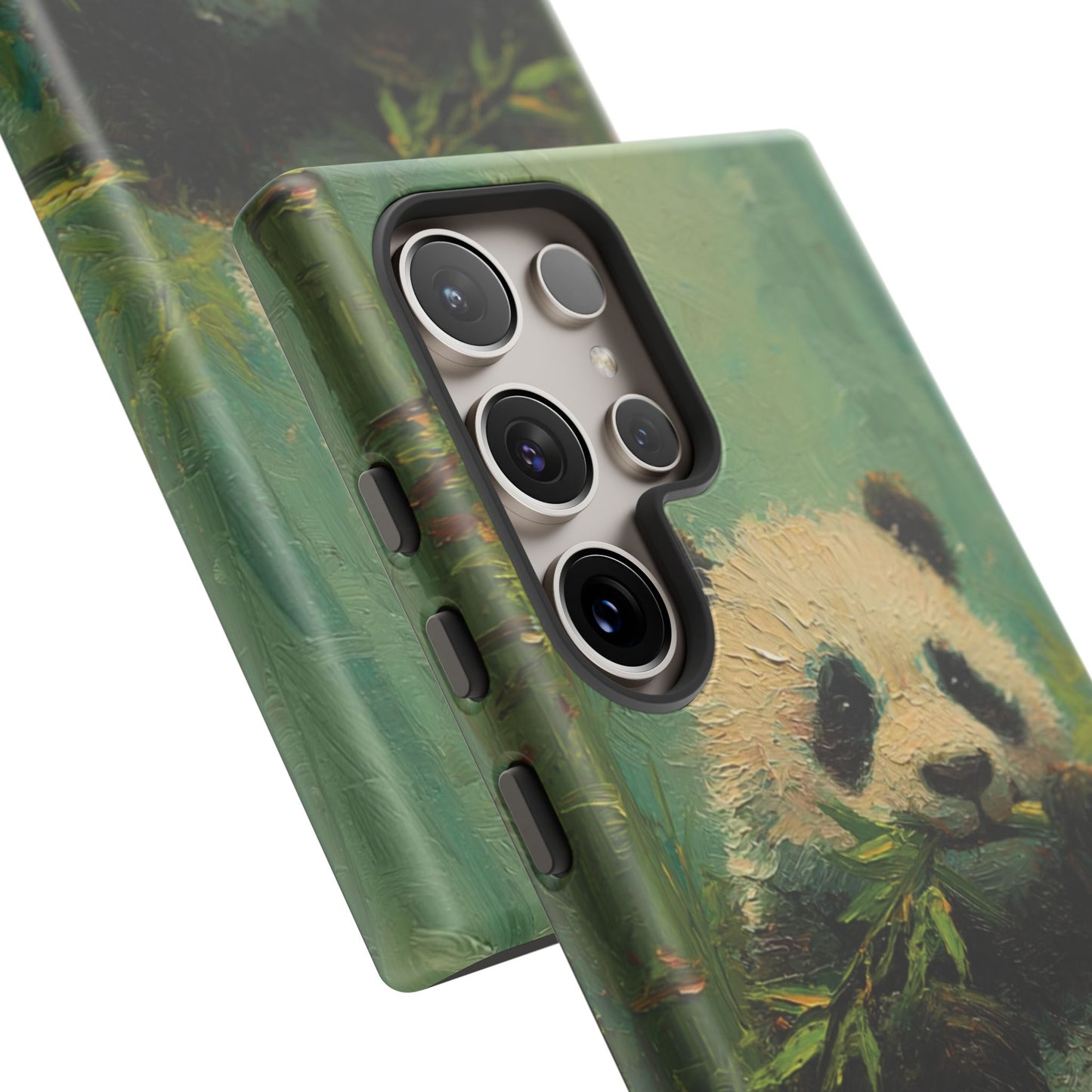 Panda Bamboo Phone Case – Cute Vintage-Style Protective Phone Cover