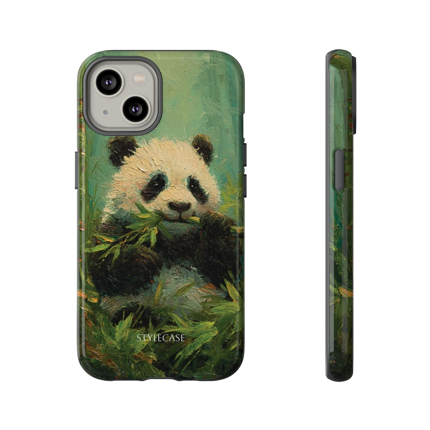 Panda Bamboo Phone Case – Cute Vintage-Style Protective Phone Cover