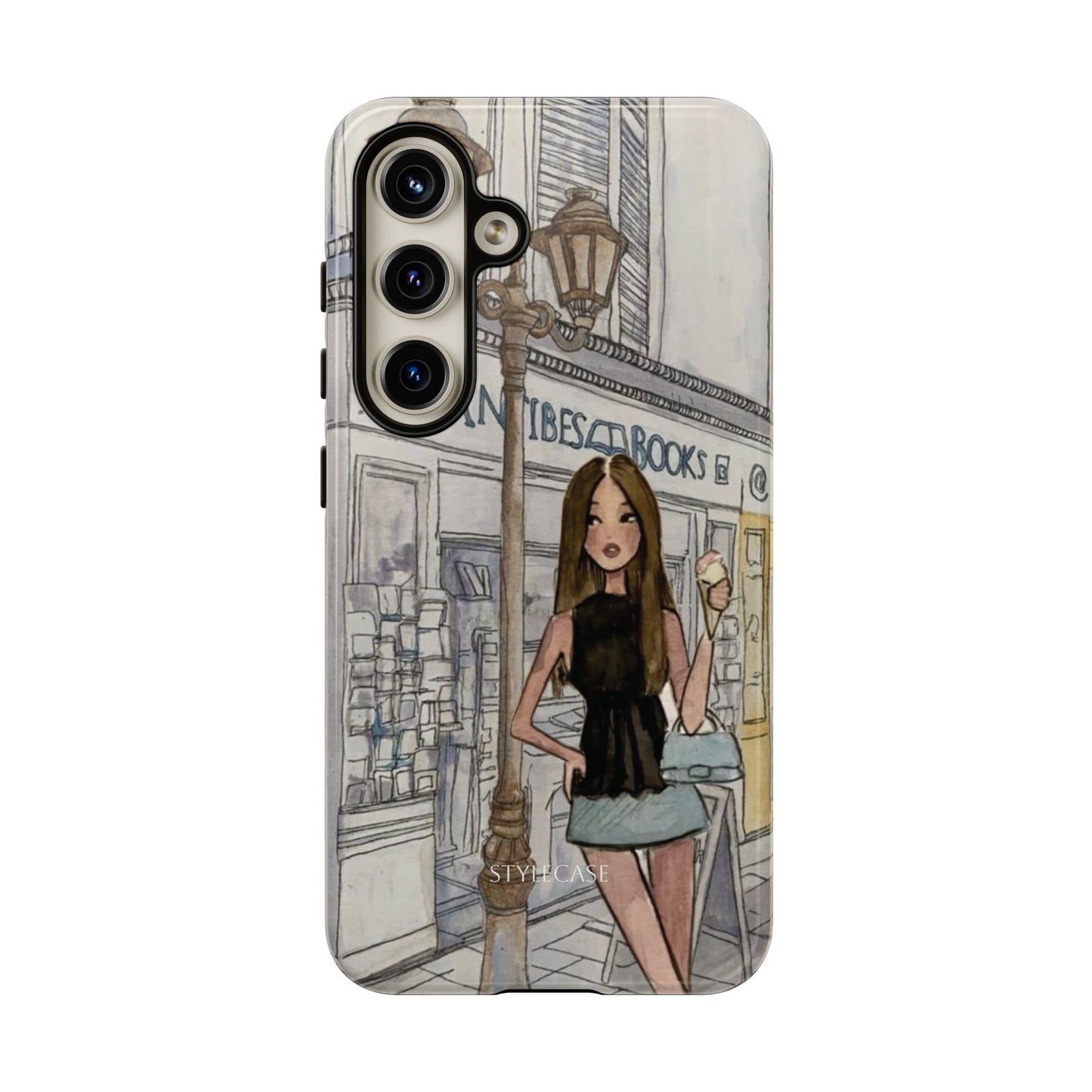 Phone Case — Chic Parisian Girl Protective Cover