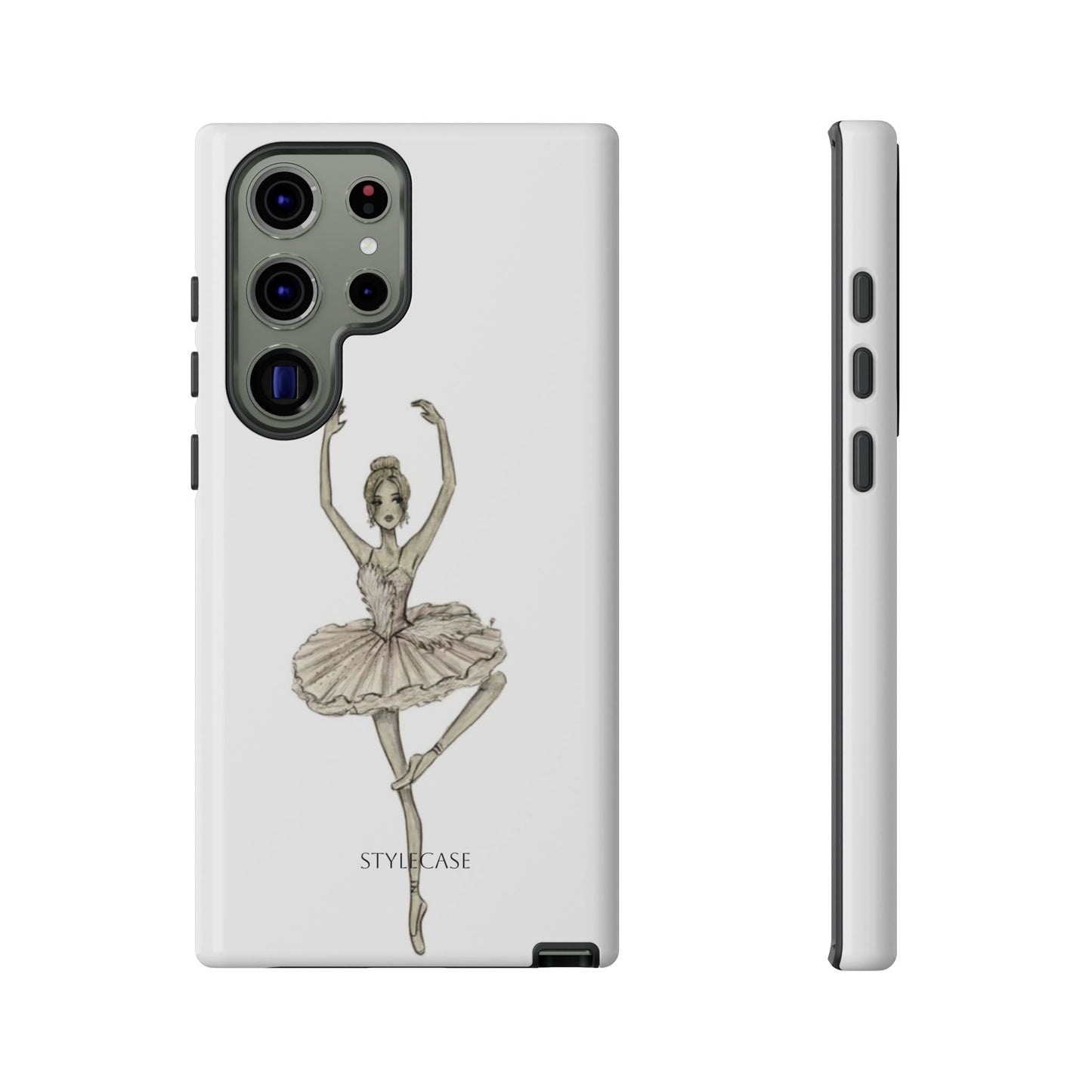 Ballerina Tough Phone Case – Elegant Vintage Dance