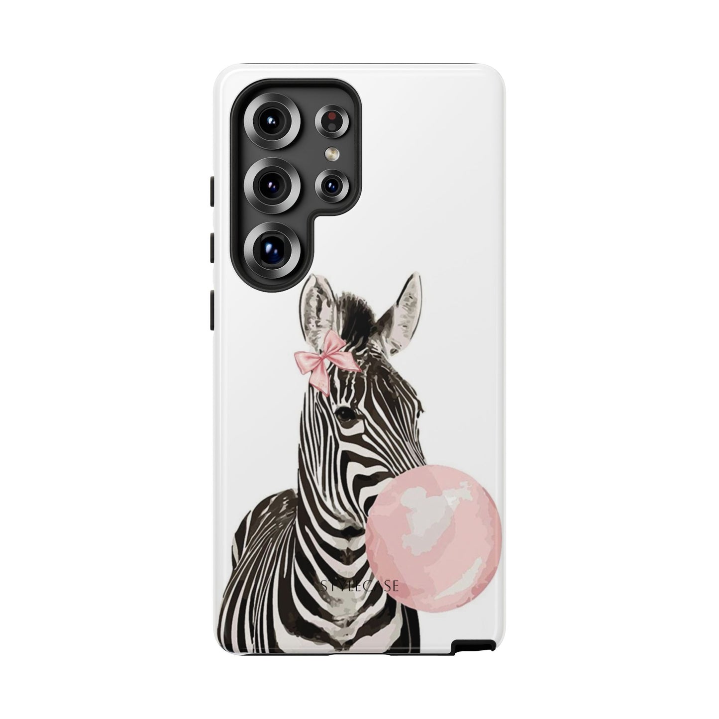 Zebra Bubblegum Phone Case — Cute Animal Samsung and Iphone Cover