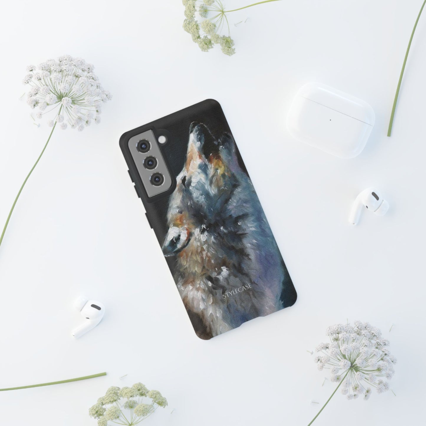 Howling Wolf Phone Case — Protective Samsung And Iphone Case
