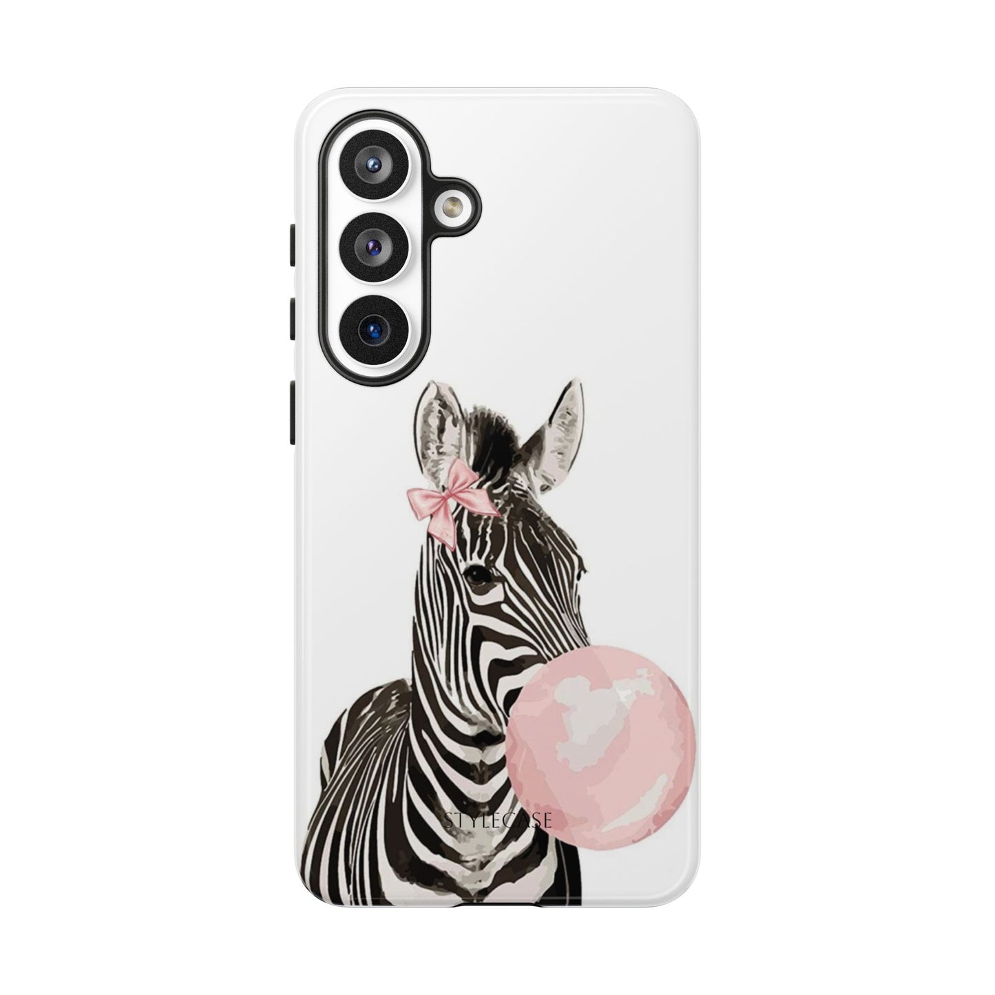 Zebra Bubblegum Phone Case — Cute Animal Samsung and Iphone Cover