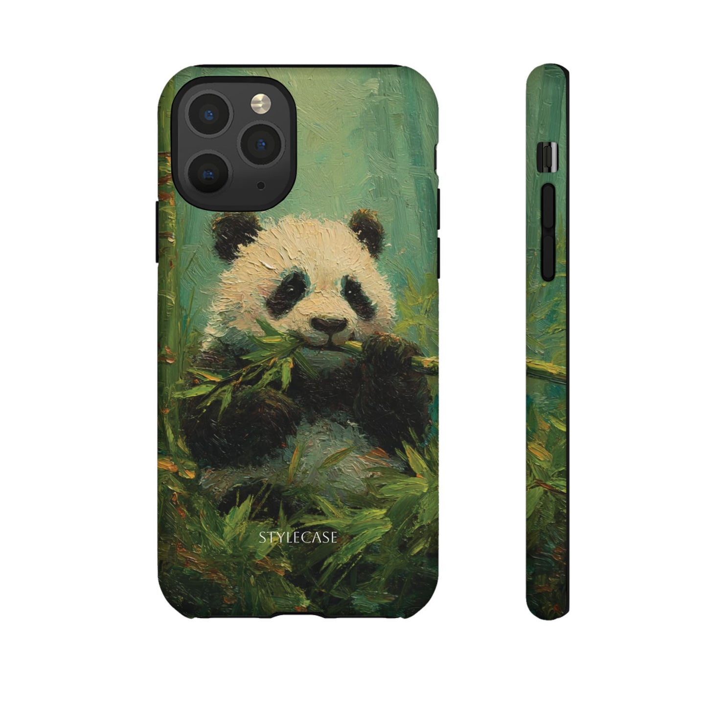 Panda Bamboo Phone Case – Cute Vintage-Style Protective Phone Cover
