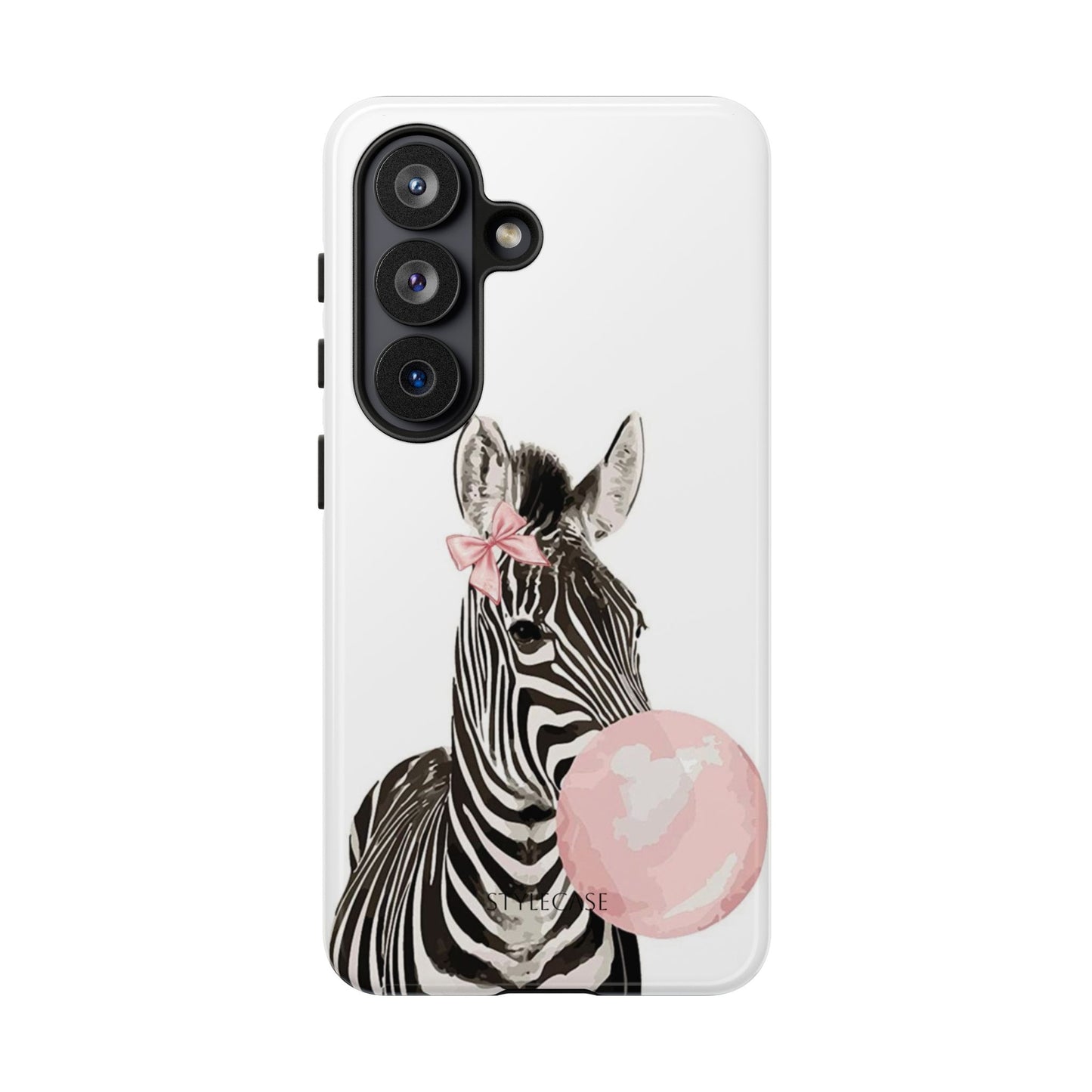 Zebra Bubblegum Phone Case — Cute Animal Samsung and Iphone Cover