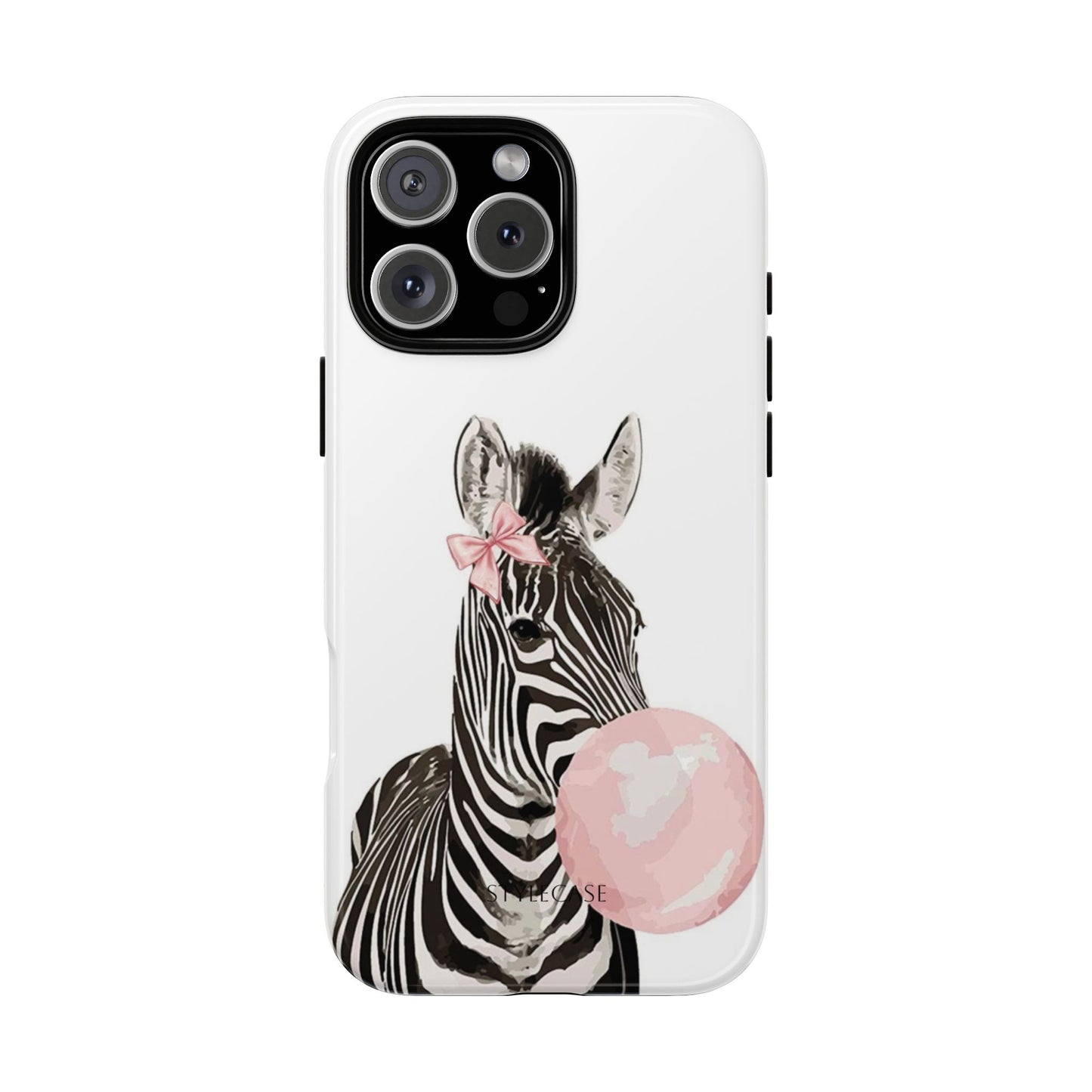 Zebra Bubblegum Phone Case — Cute Animal Samsung and Iphone Cover