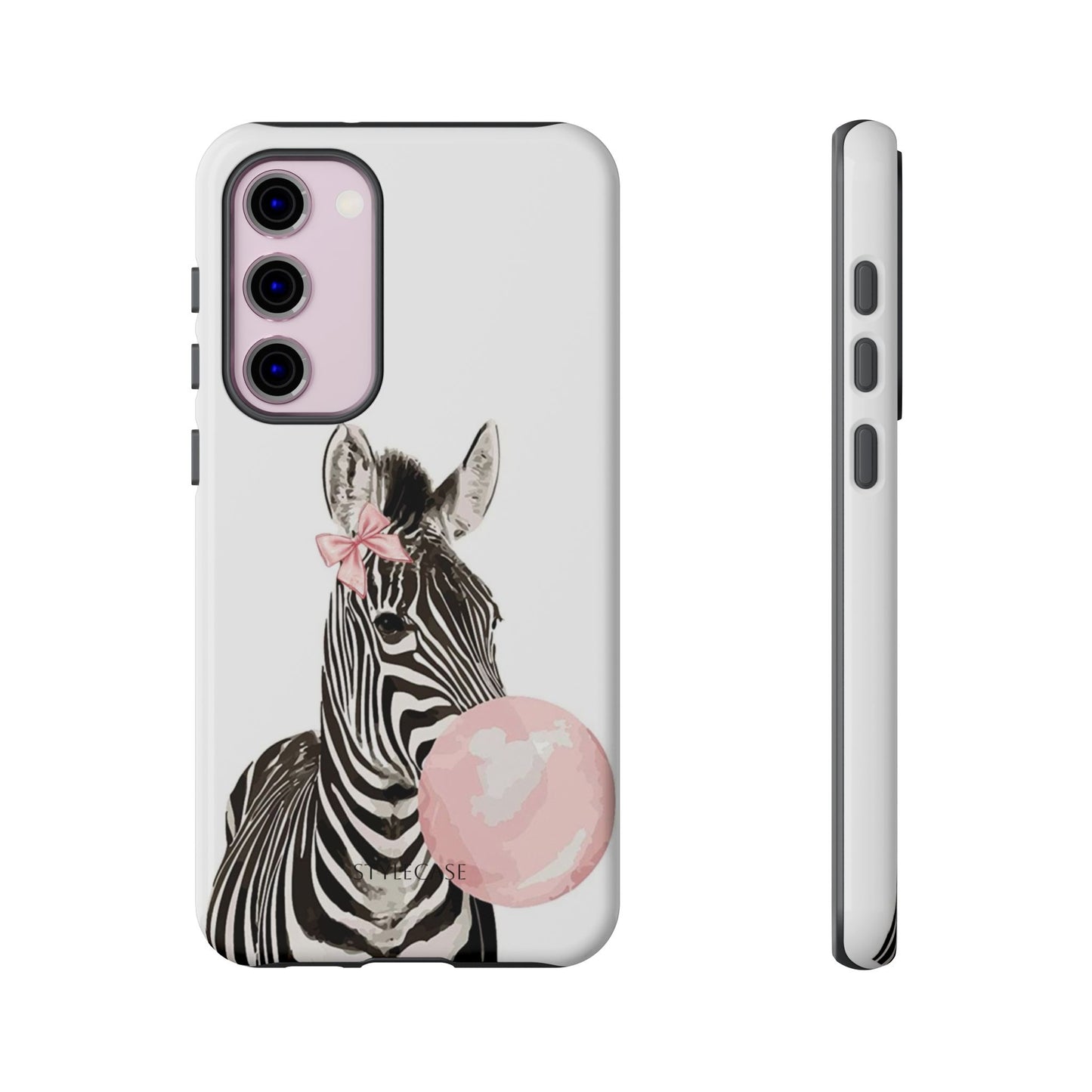 Zebra Bubblegum Phone Case — Cute Animal Samsung and Iphone Cover