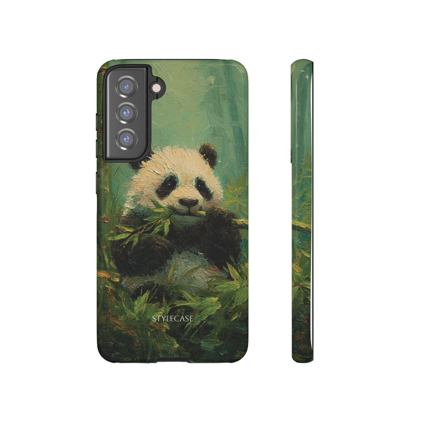 Panda Bamboo Phone Case – Cute Vintage-Style Protective Phone Cover