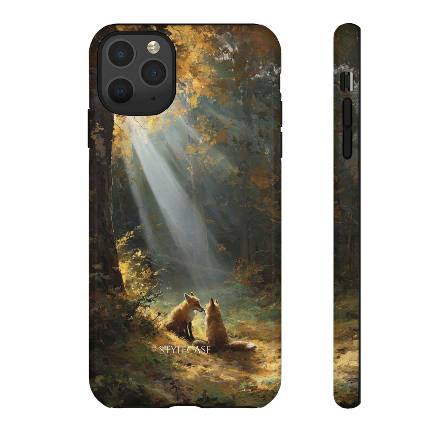 Foxes Sunbeam Forest Phone Case — Premium Protective Cover