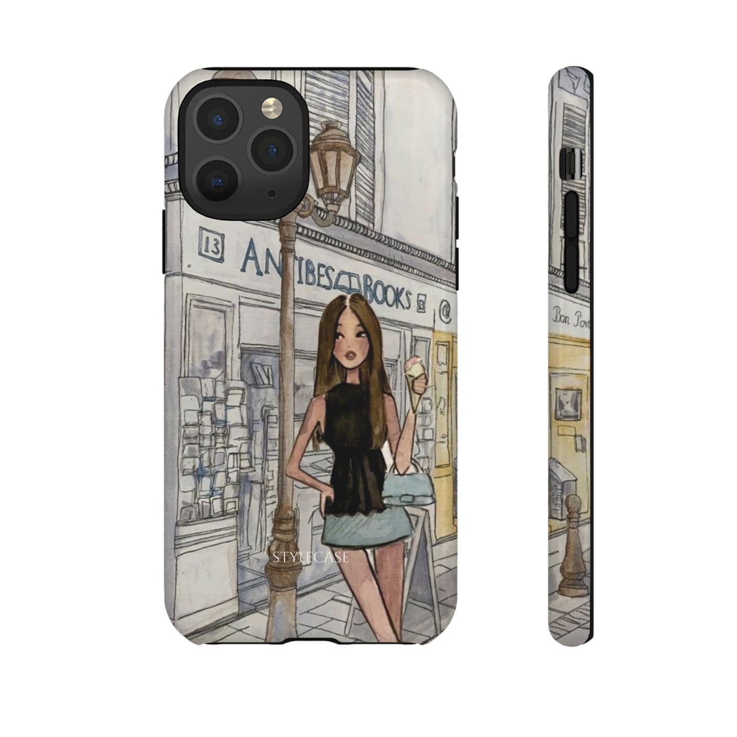 Phone Case — Chic Parisian Girl Protective Cover