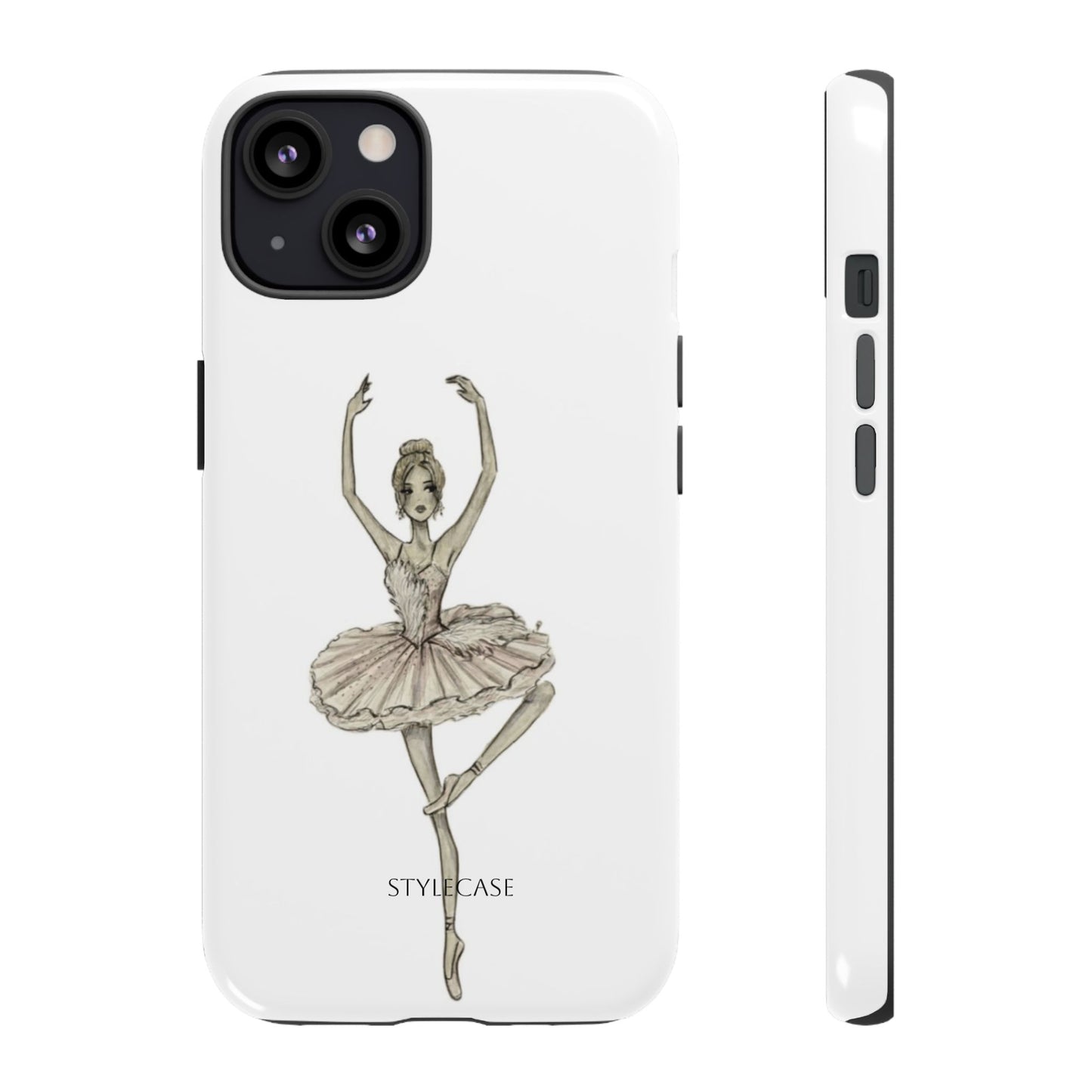 Ballerina Tough Phone Case – Elegant Vintage Dance