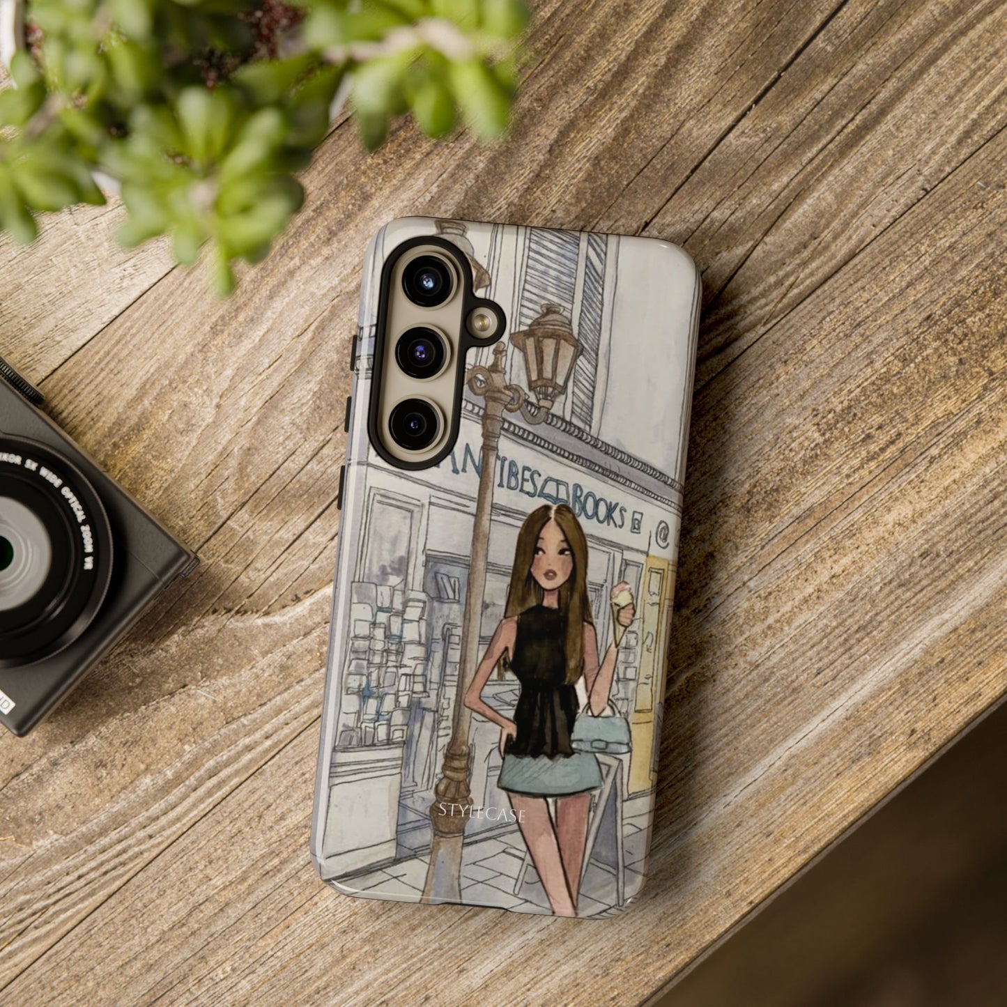 Phone Case — Chic Parisian Girl Protective Cover